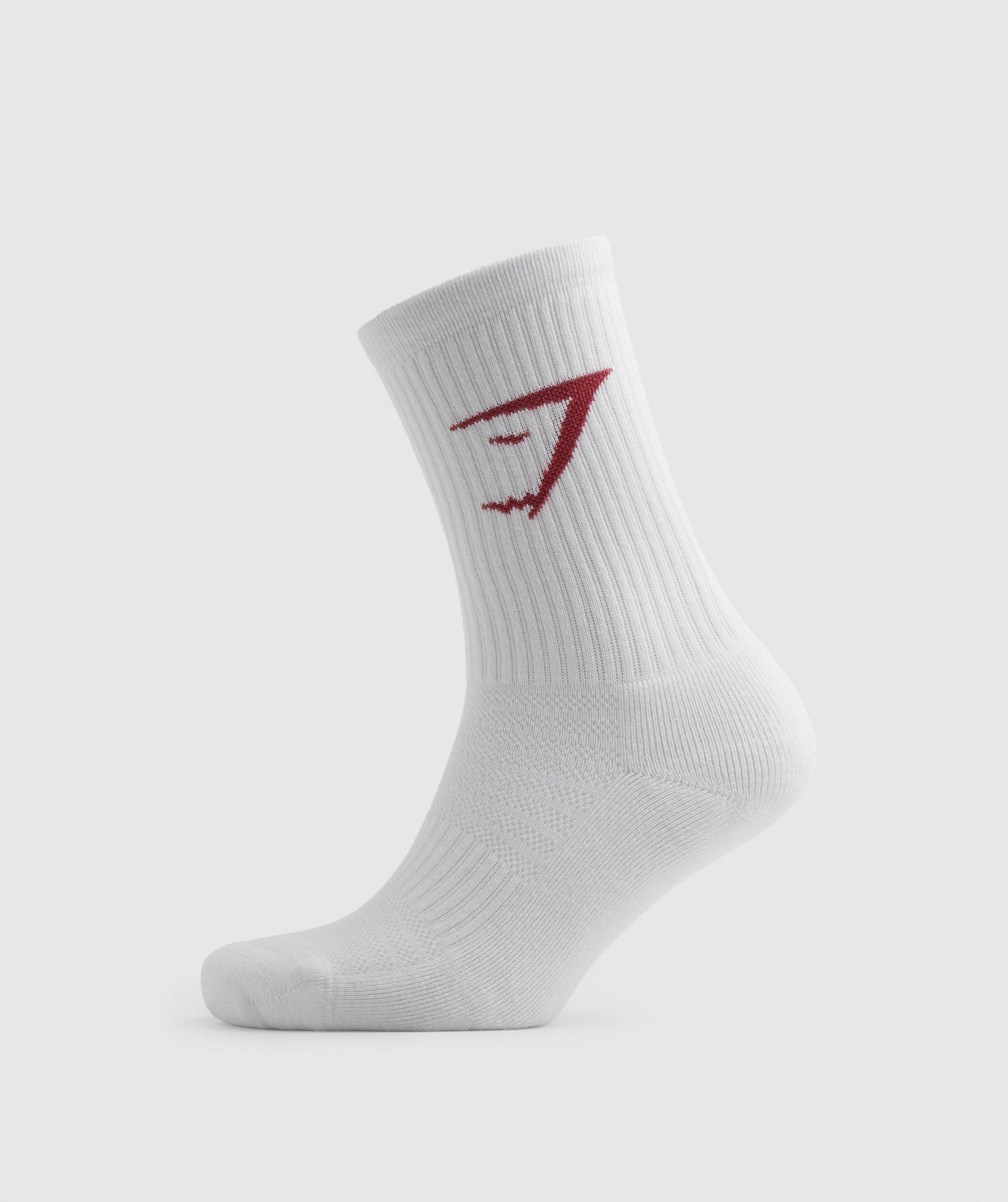 Crew Socks 3pk in White/Pink/Red - view 4