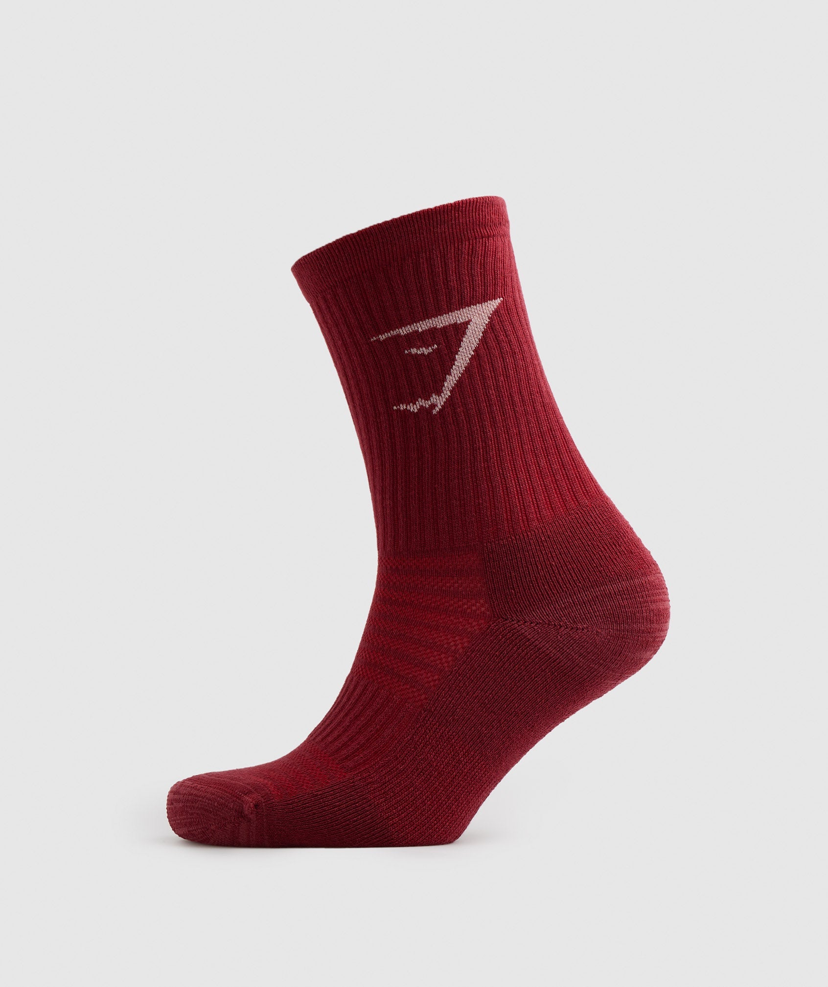 Crew Socks 3pk in White/Pink/Red - view 5