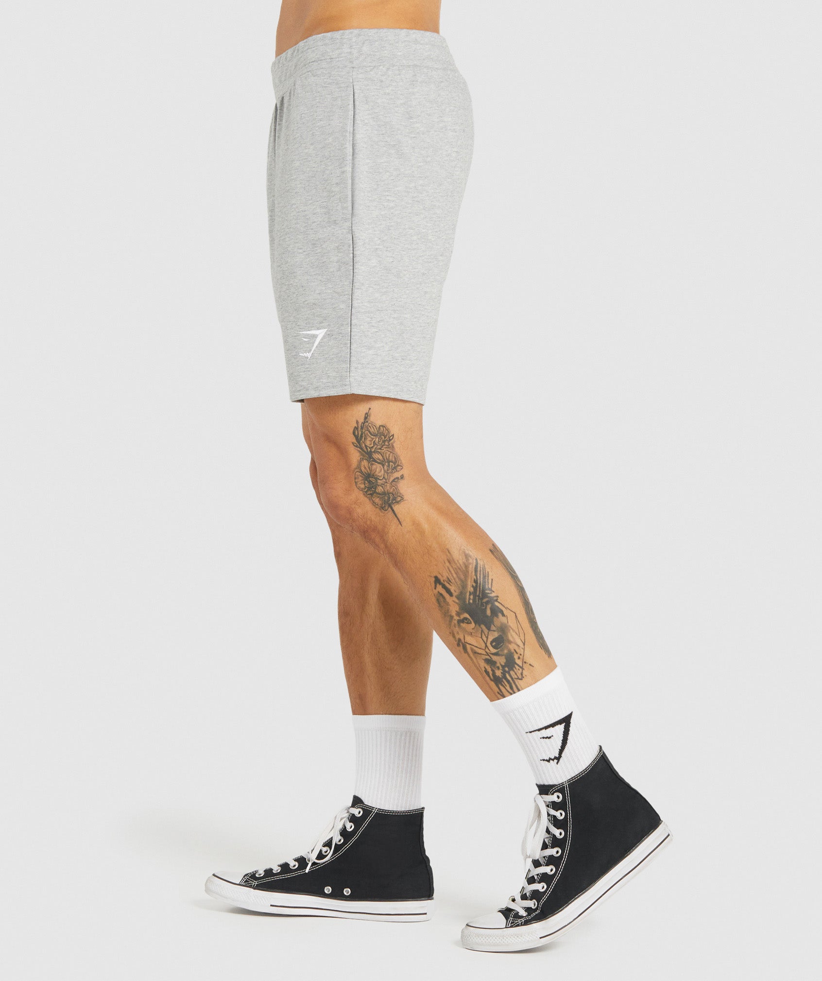 Critical 7" Shorts in Light Grey Core Marl - view 3