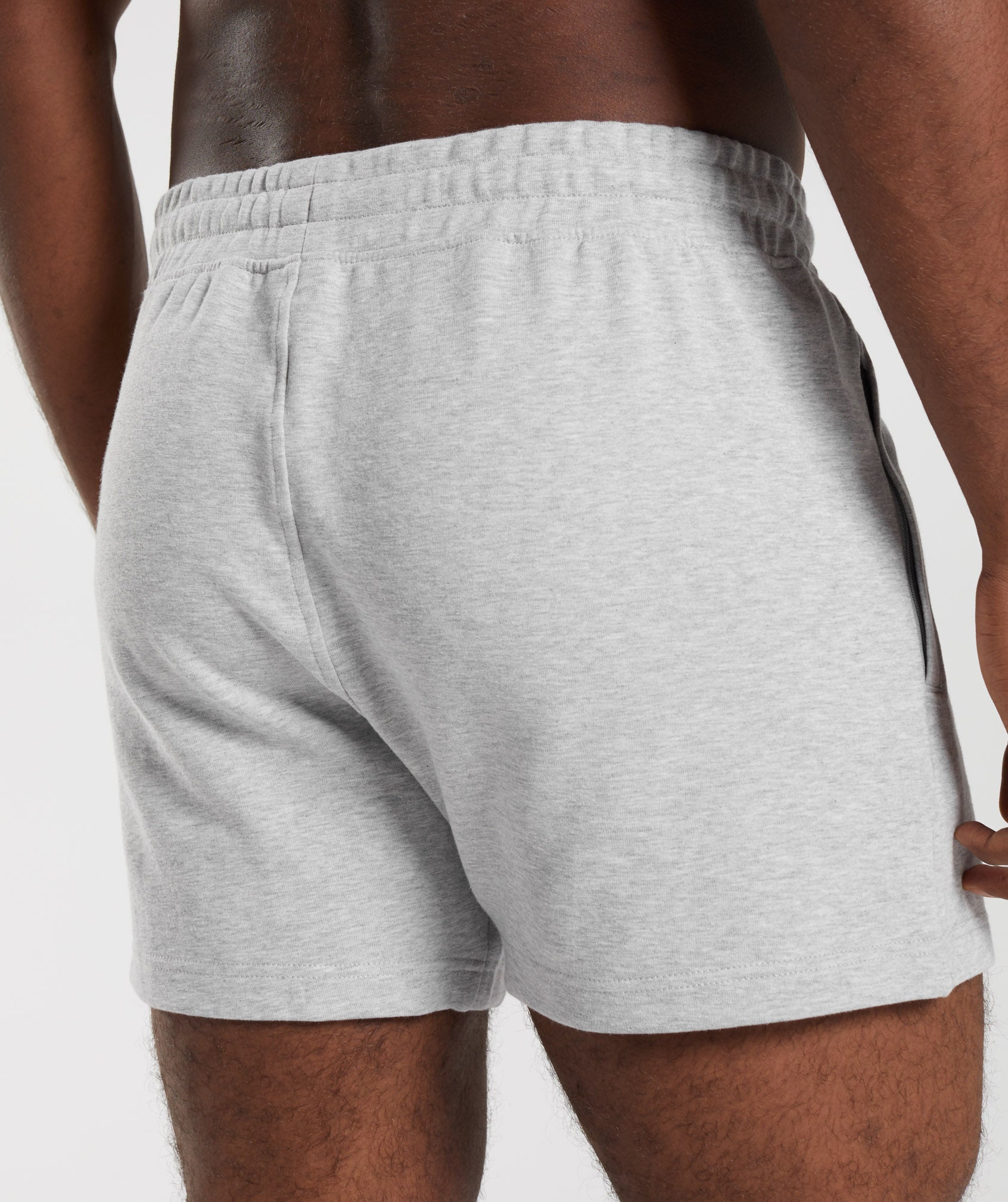 Gymshark Legacy 4 Shorts - Light Grey Marl