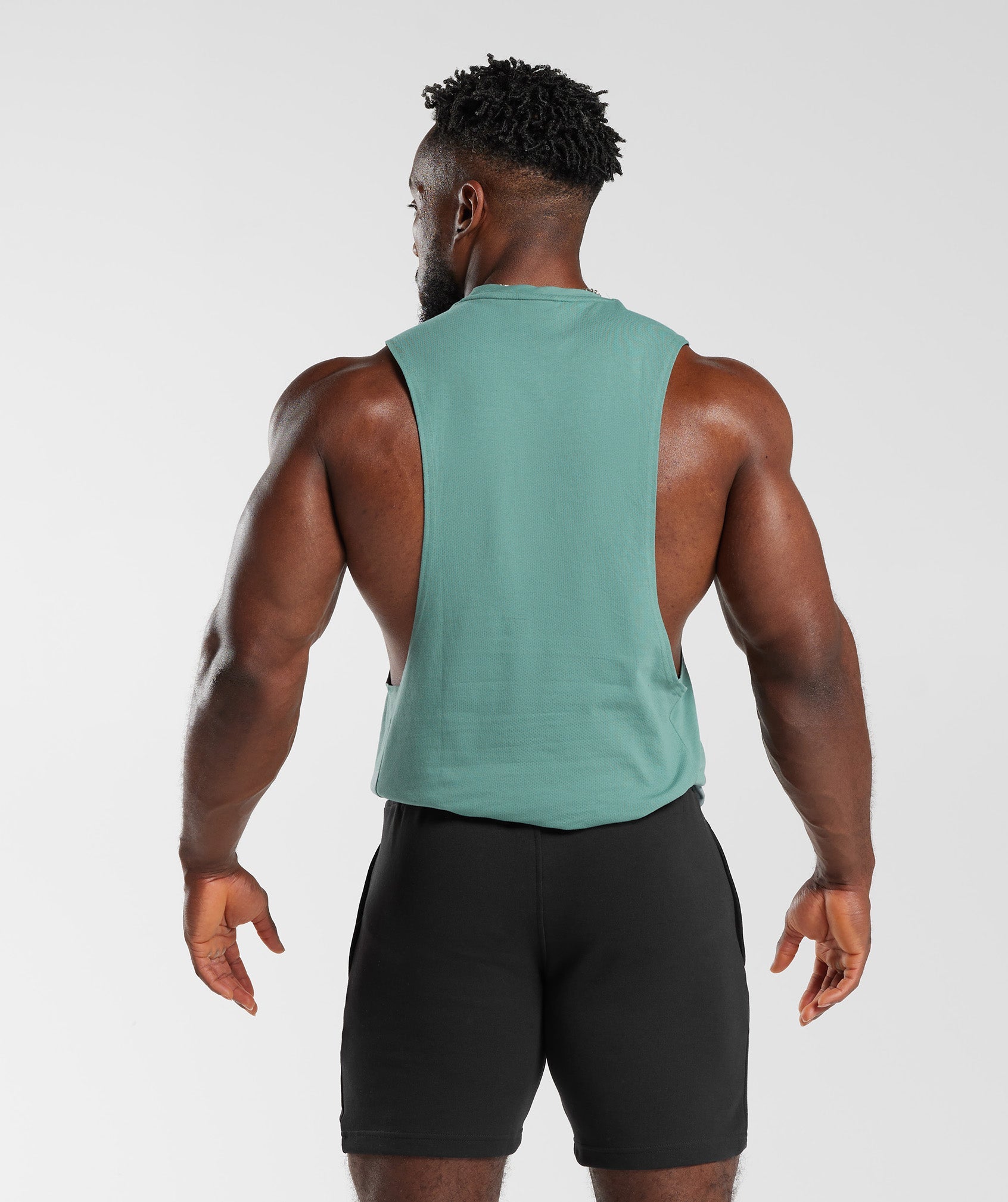 React Drop Arm Tank in Ink Teal - view 2