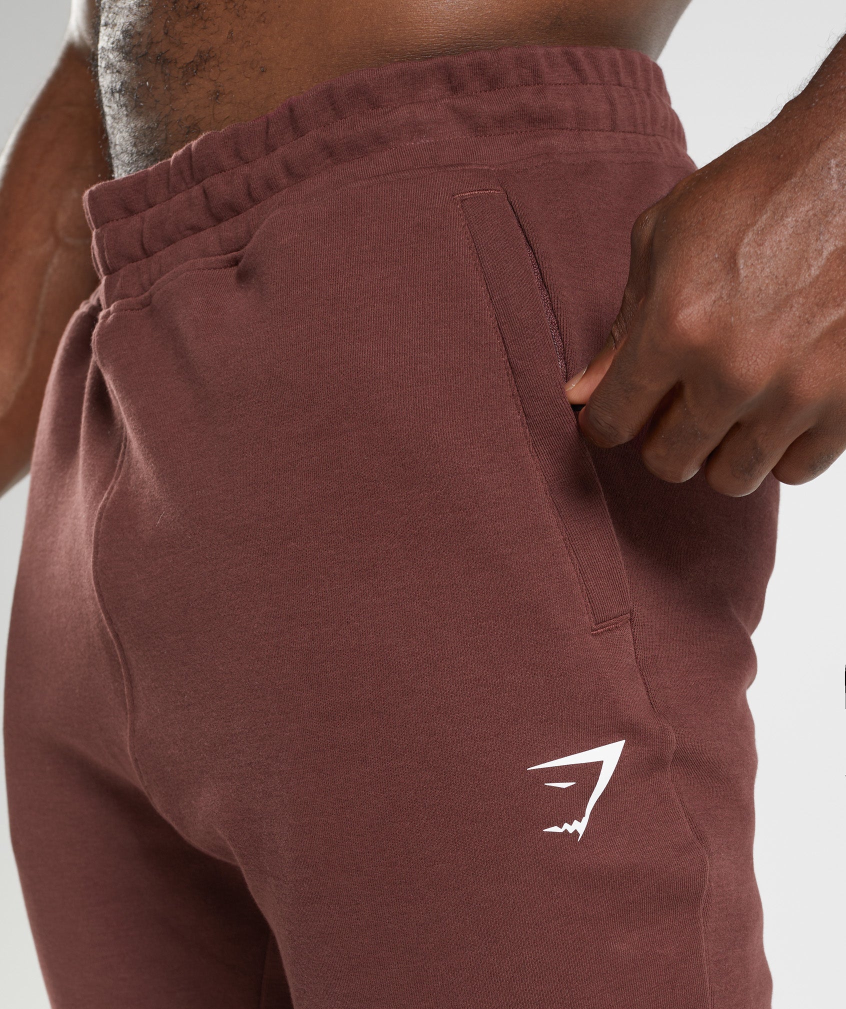 React Joggers in Cherry Brown - view 5