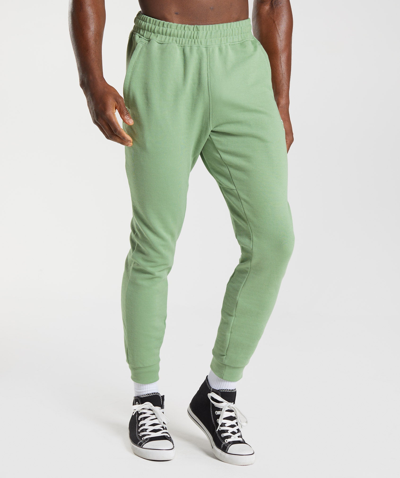 React Joggers in Tea Green - view 1