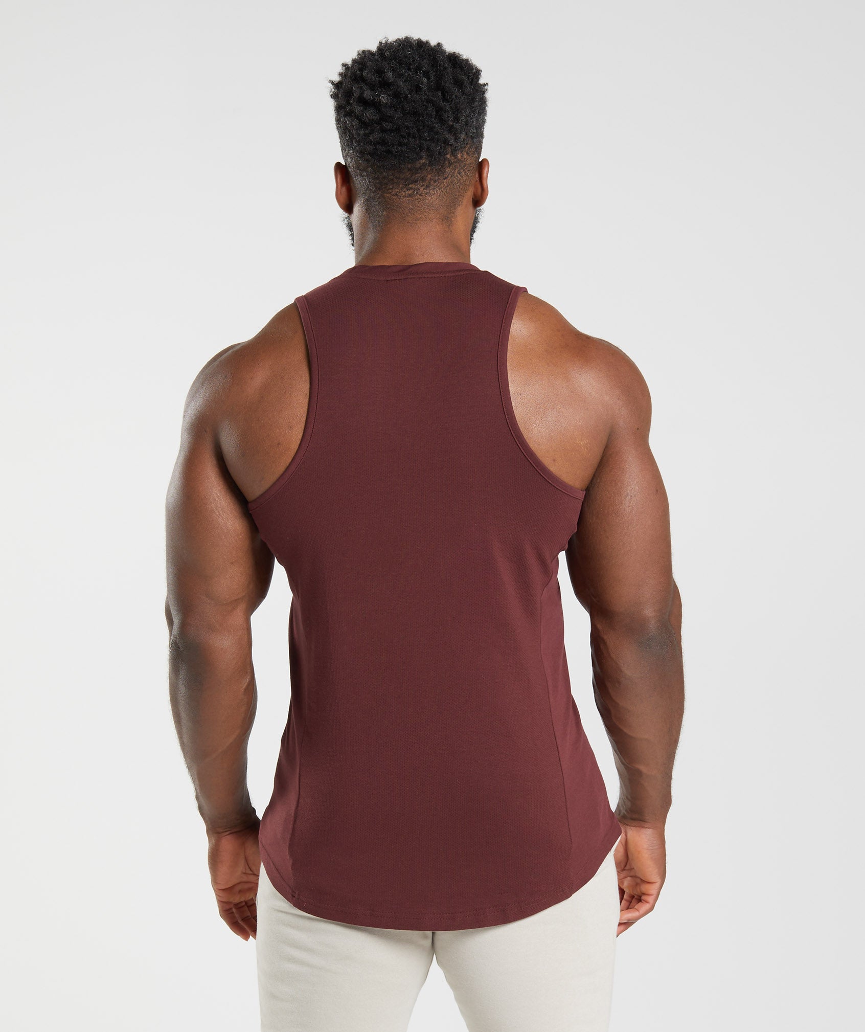 React Tank in Baked Maroon - view 2