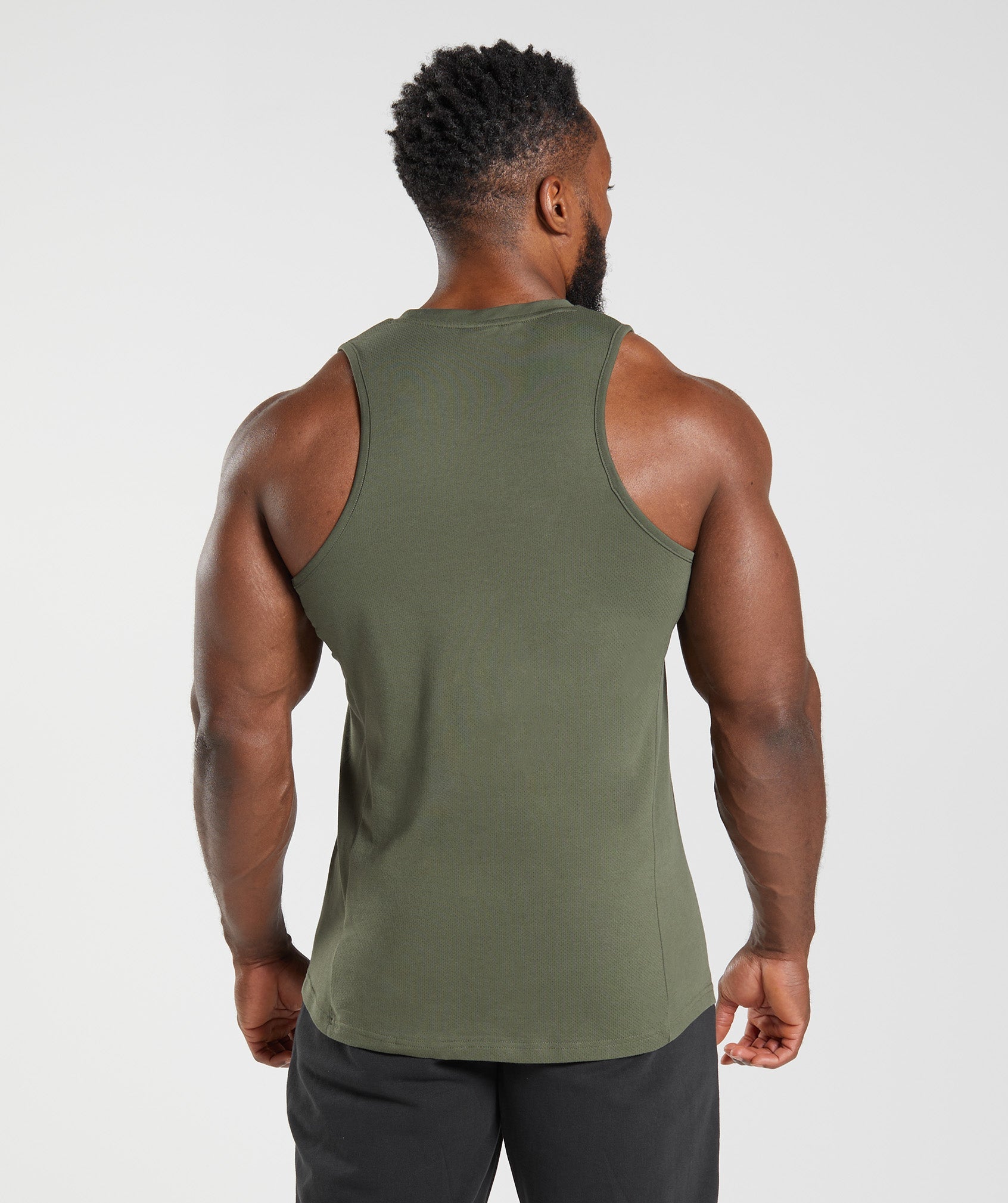 Gymshark React Tank - Core Olive | Gymshark