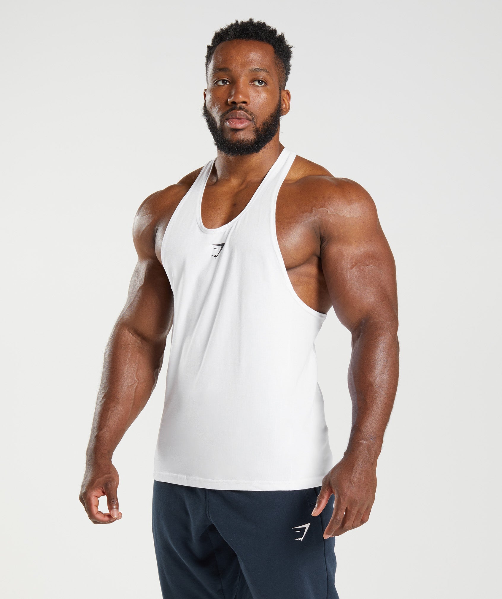  Muscle Alive Mens Bodybuilding Stringer Tank Tops Cotton  Racerback Arch Hem Black Color Size S : Clothing, Shoes & Jewelry