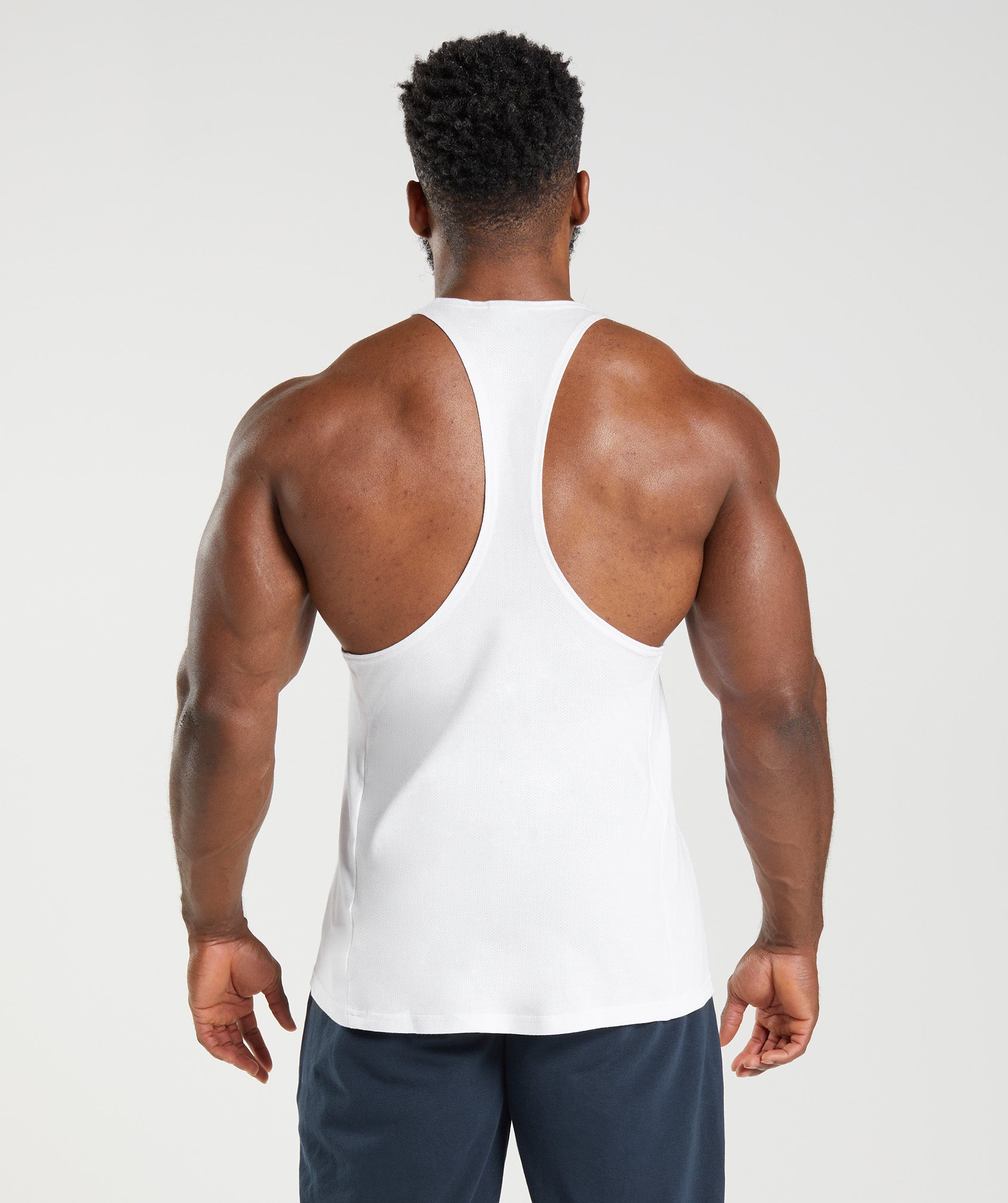 SEMIMAY Men's Gym Bodybuilding Stringer Tank Top Workout Muscle Cut Shirt  Fitness Sleeveless Vest Tank top 