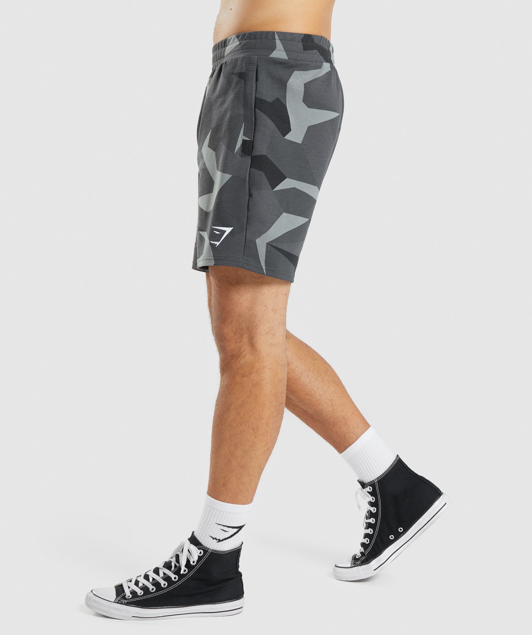 Critical 7" Shorts in Black Print - view 3