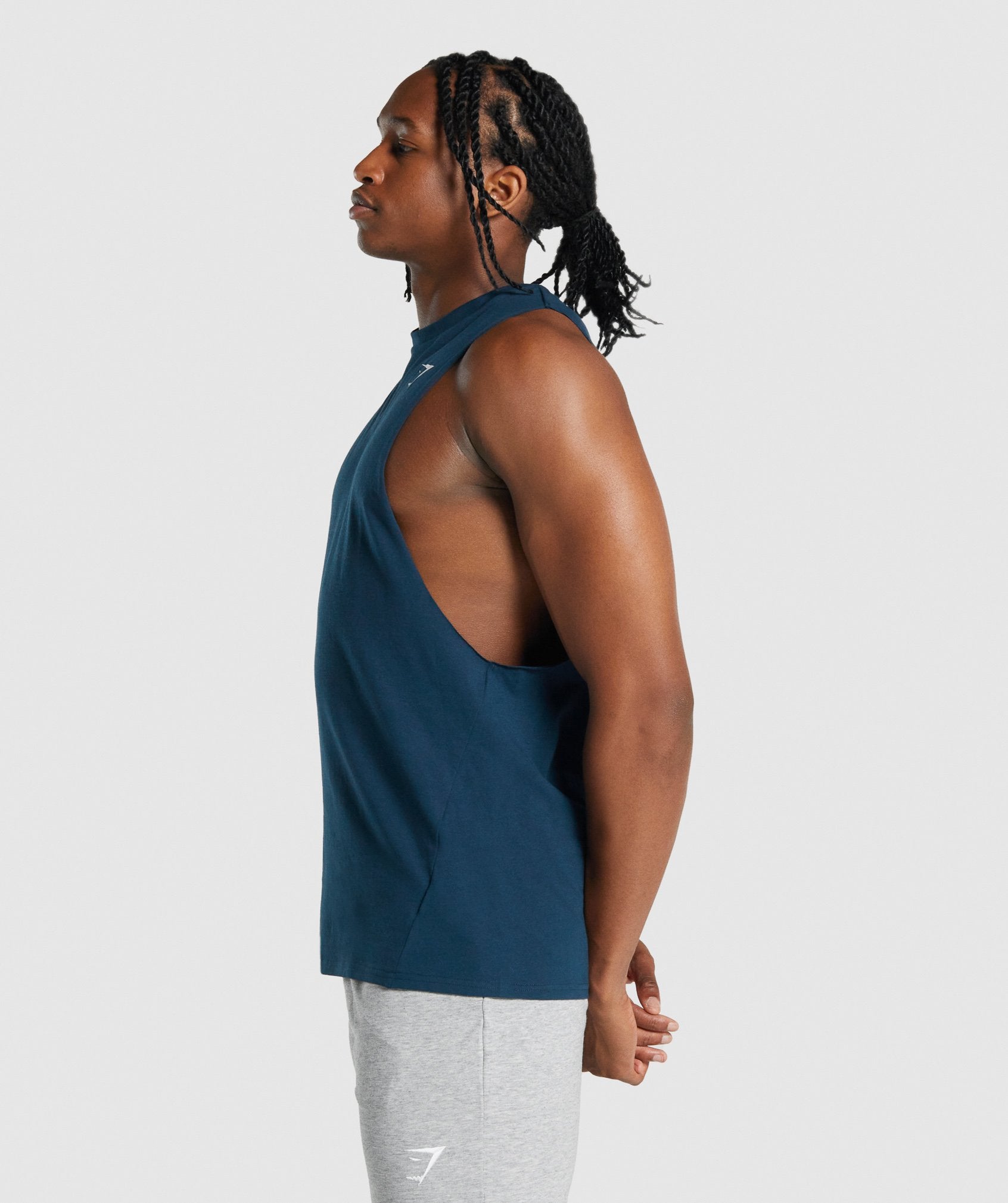 Drop Armhole Tank Gymshark En España - Critical 2.0 Drop Arm Tank Hombre  Blanco