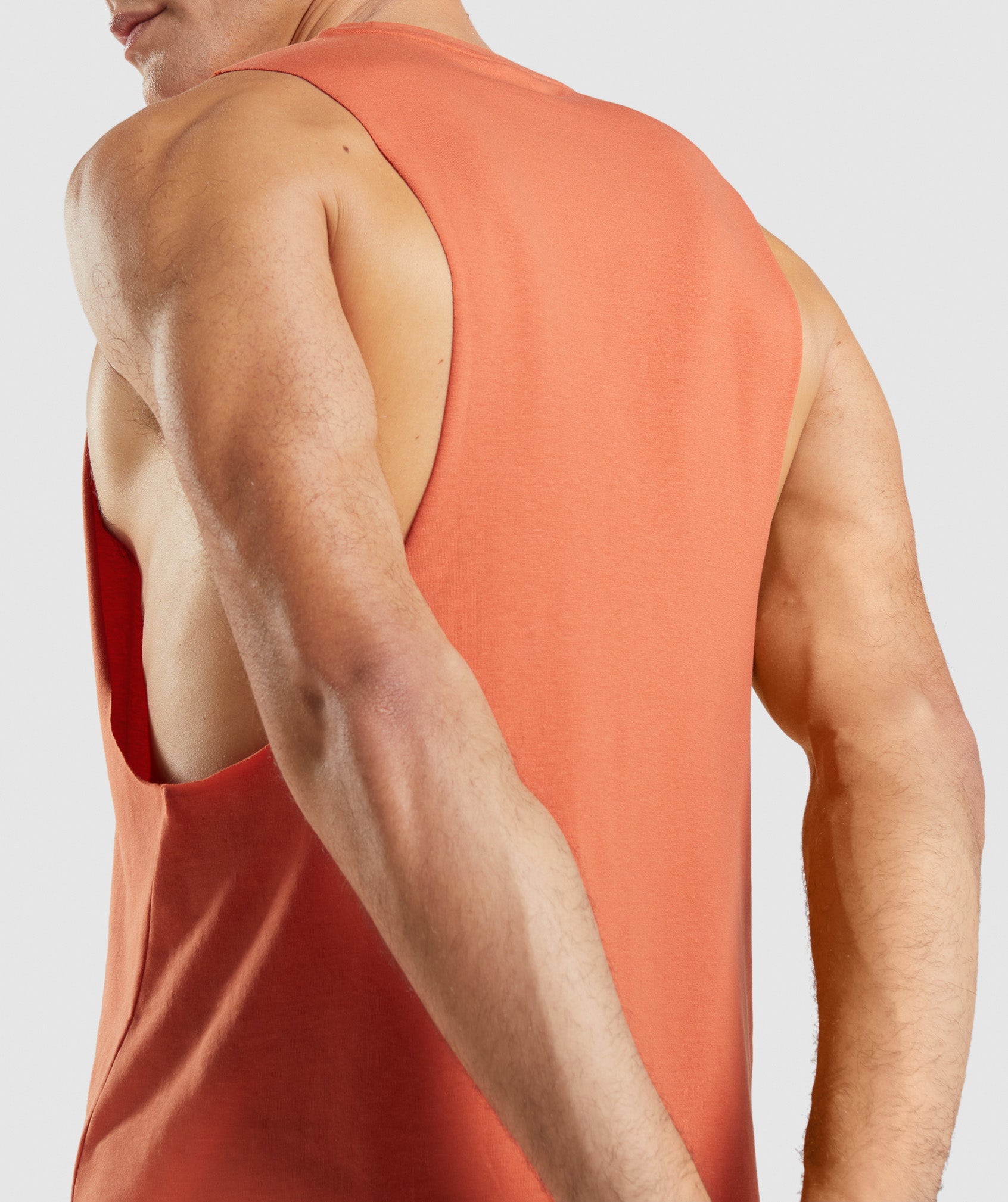 Gymshark React Drop Arm Tank - Cayenne Red