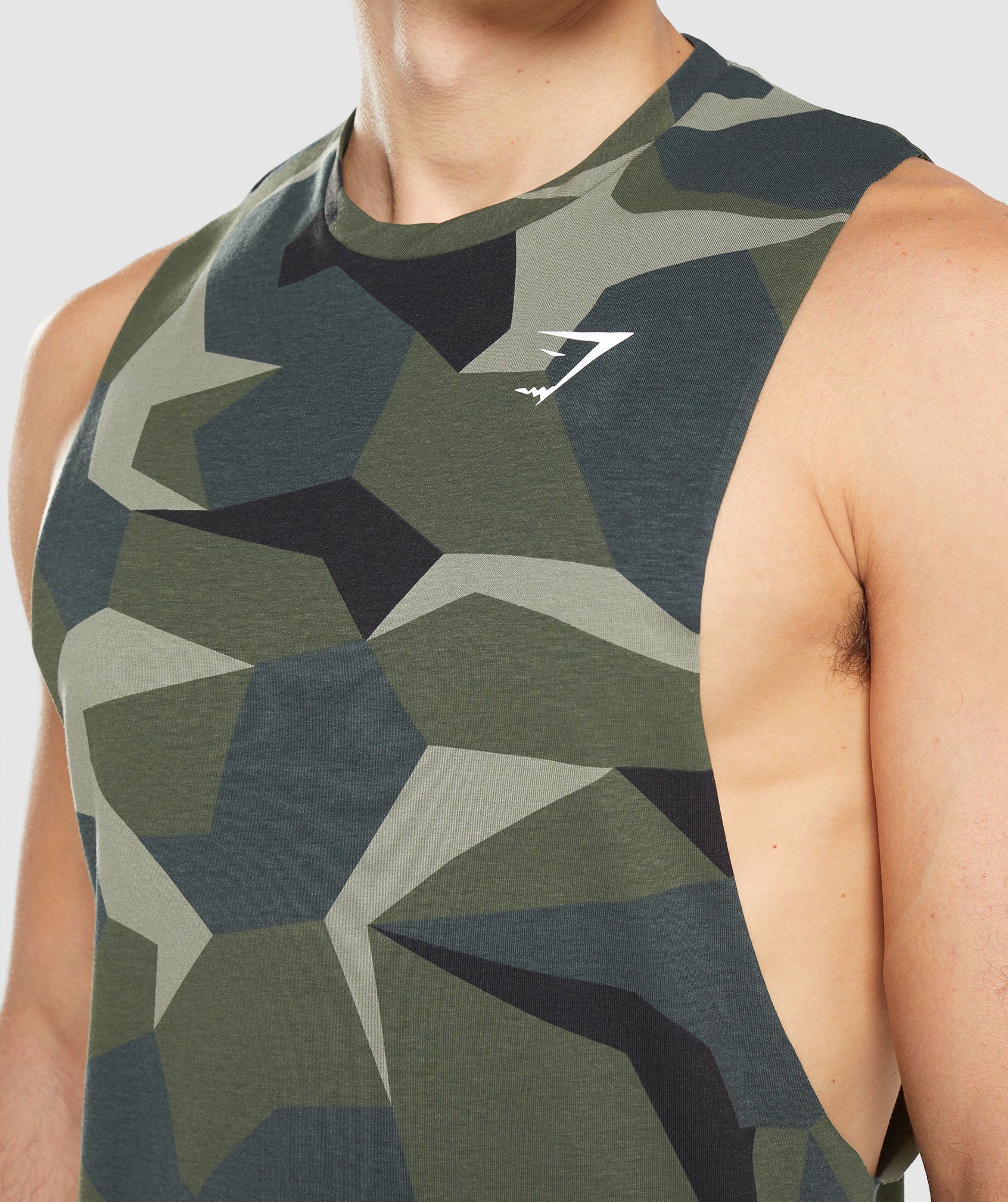 Critical Drop Arm Tank in Green Print - view 5