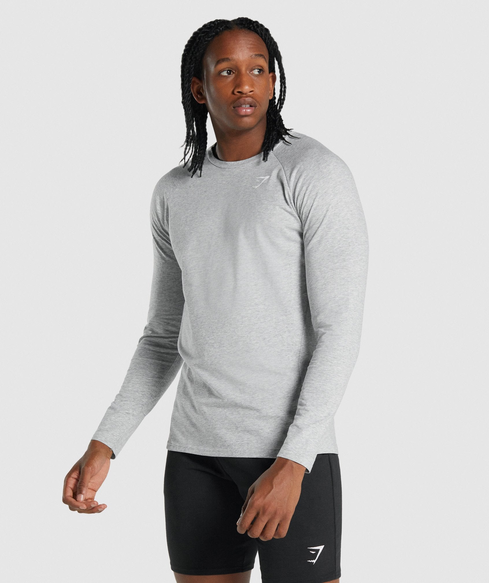 Critical 2.0 Long Sleeve T-Shirt in Light Grey Marl - view 1