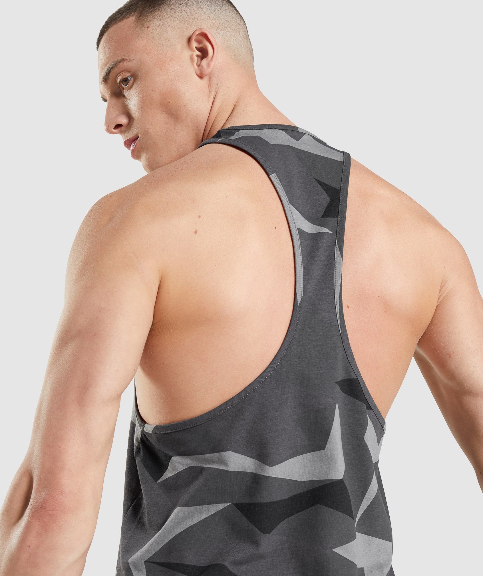 Gymshark Critical Tank - Dark Green Print