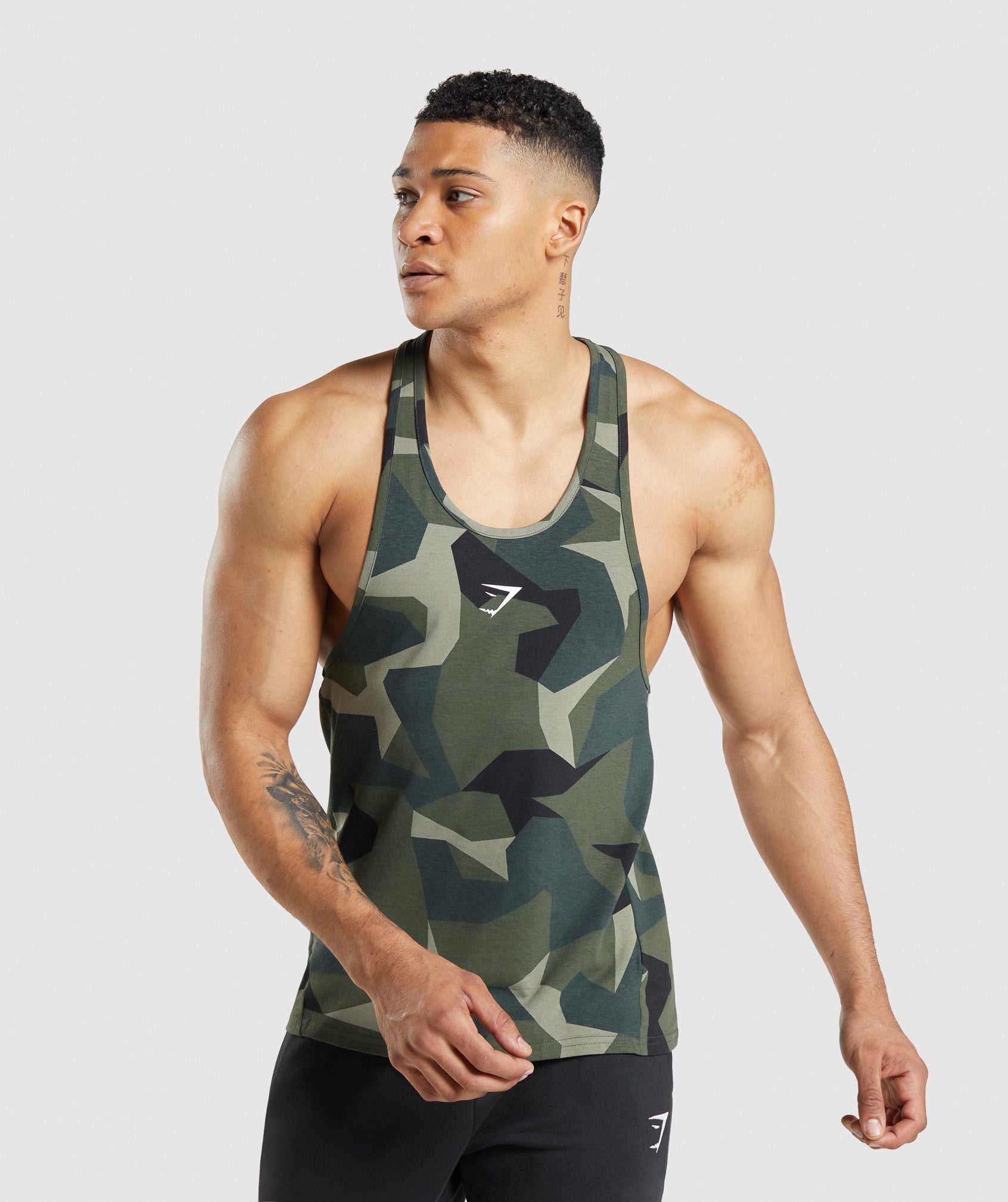 Critical Stringer in Green Print - view 1