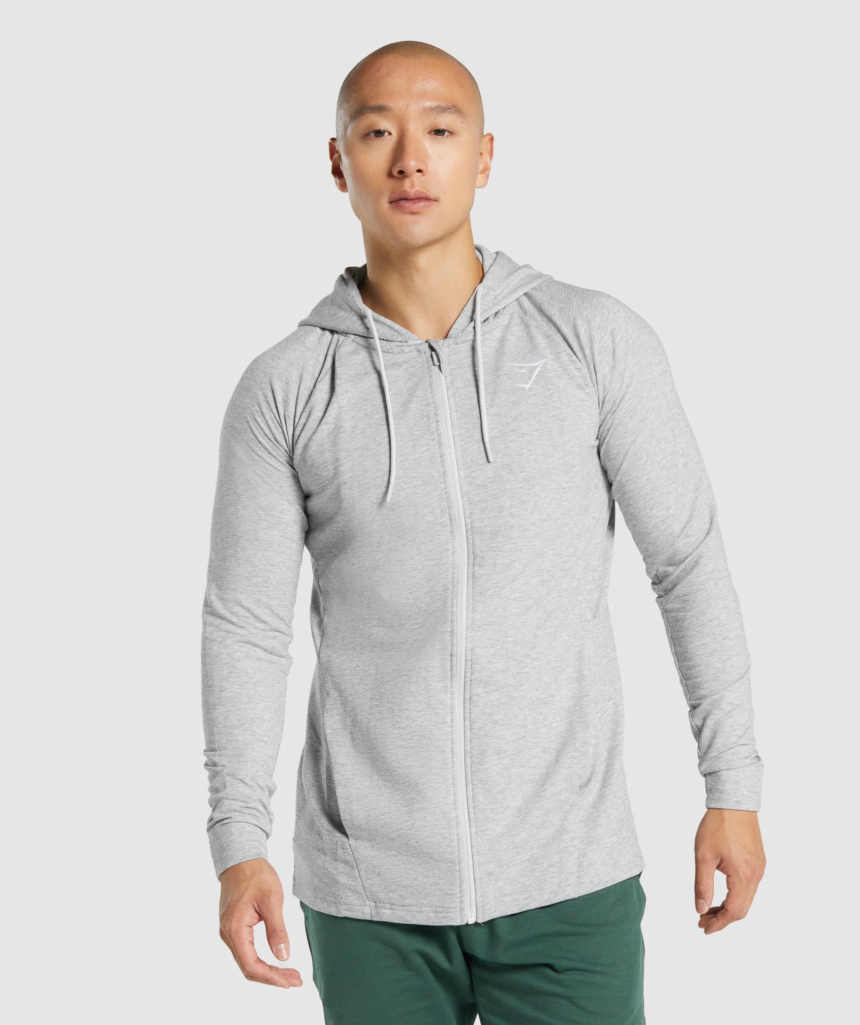 Critical 2.0 Zip Up Hoodie in Light Grey Marl - view 1