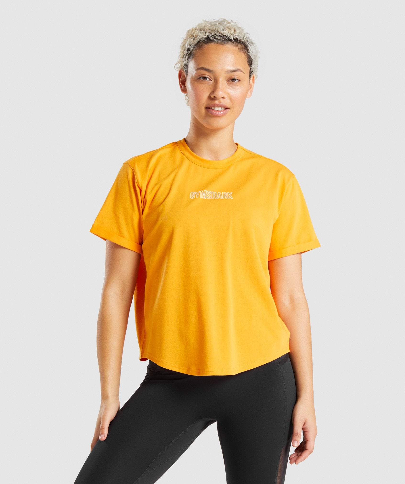 Distort Graphic T-Shirt in Orange - view 1