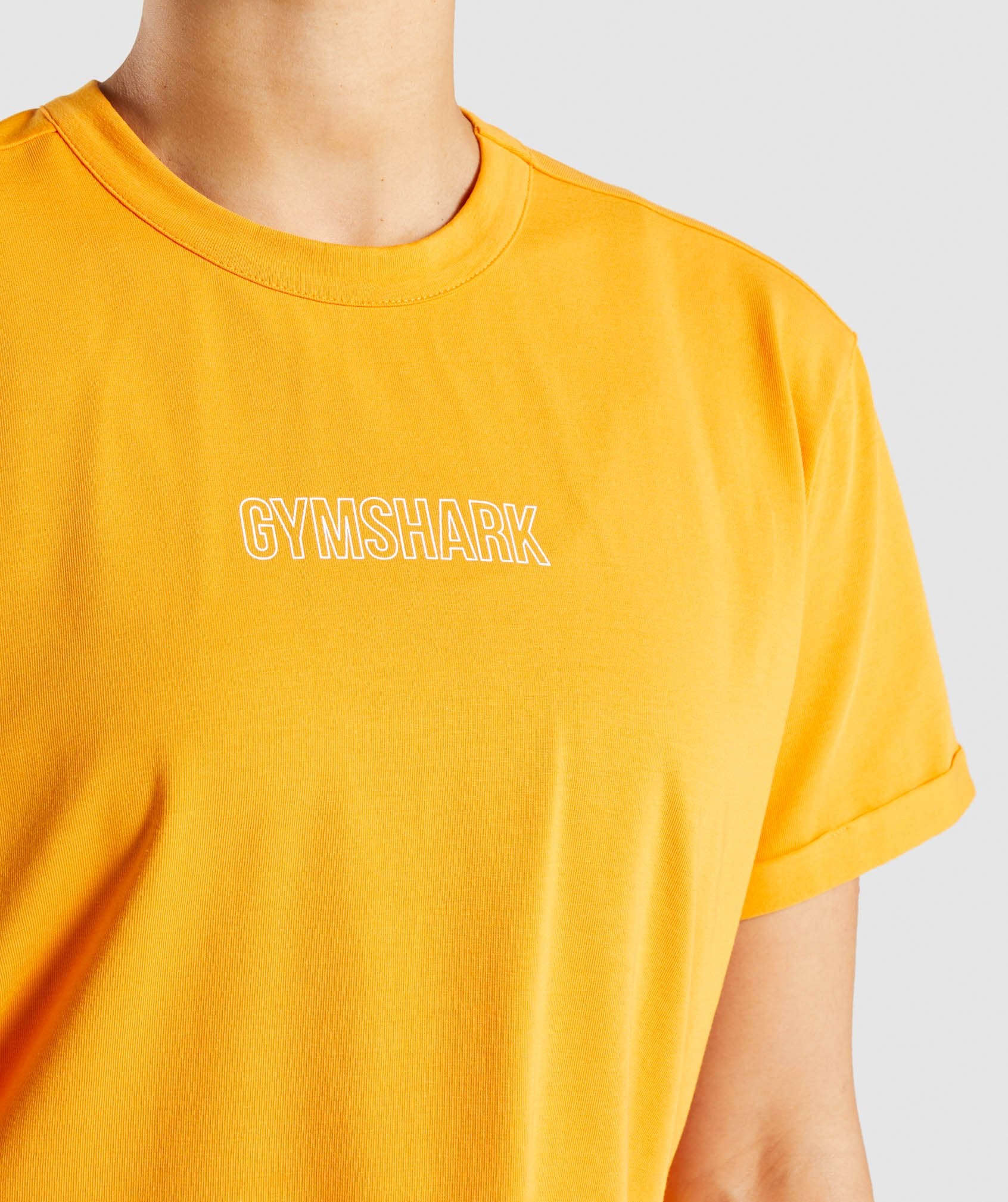 Distort Graphic T-Shirt in Orange - view 7