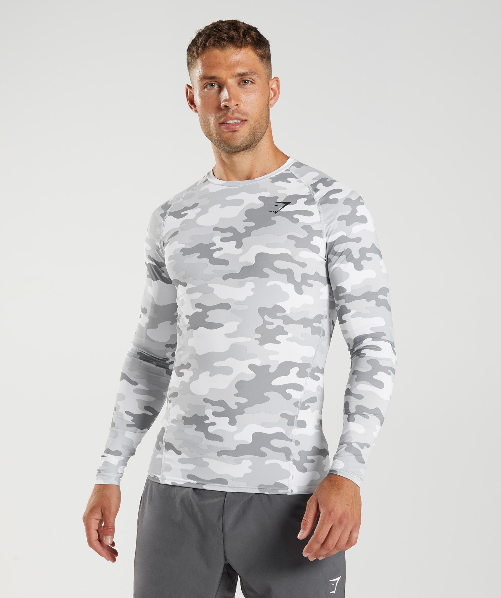 Element Baselayer Long Sleeve Top in Light Grey Print - view 1