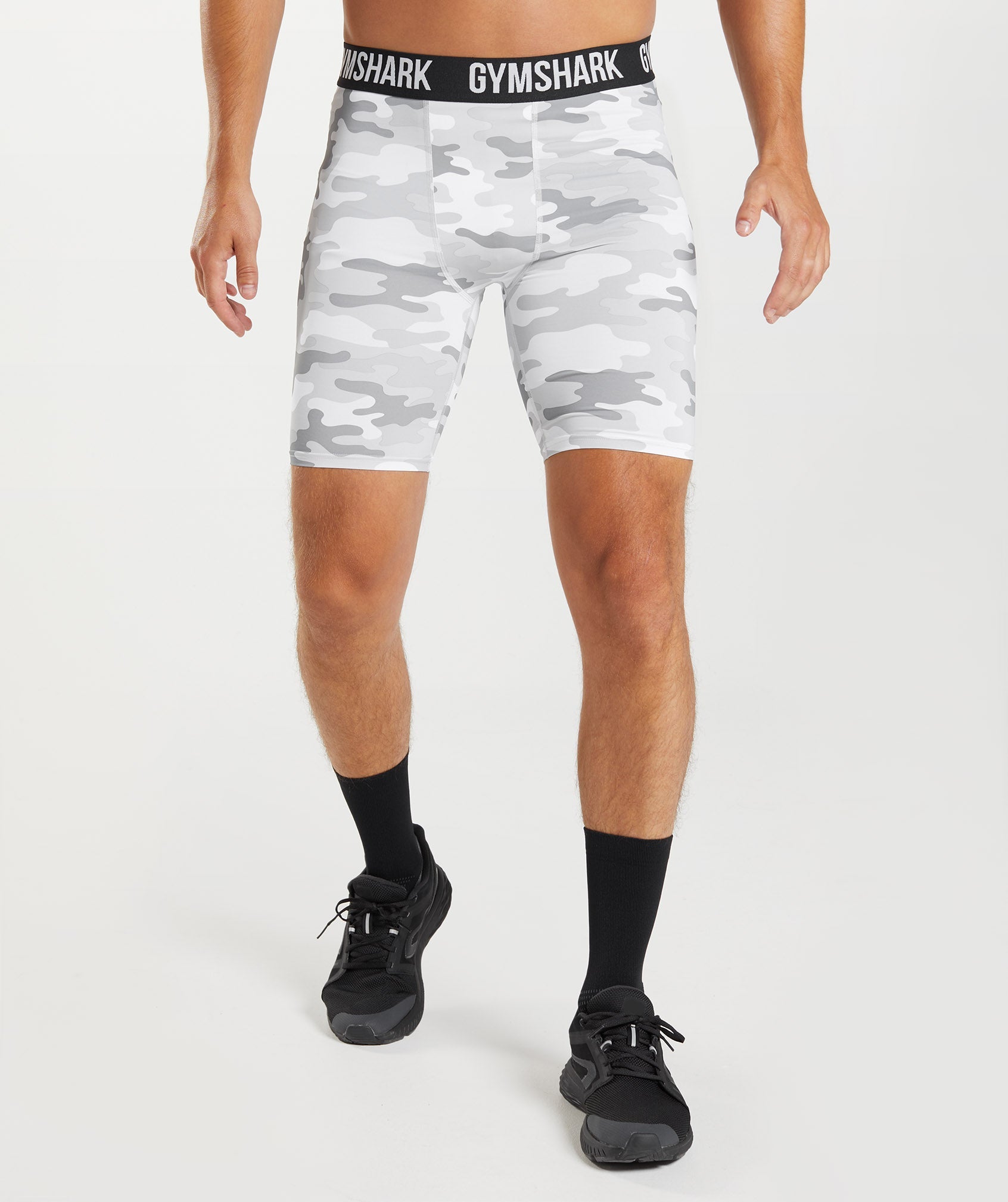 Element Baselayer Shorts in  Light Grey Print - view 1