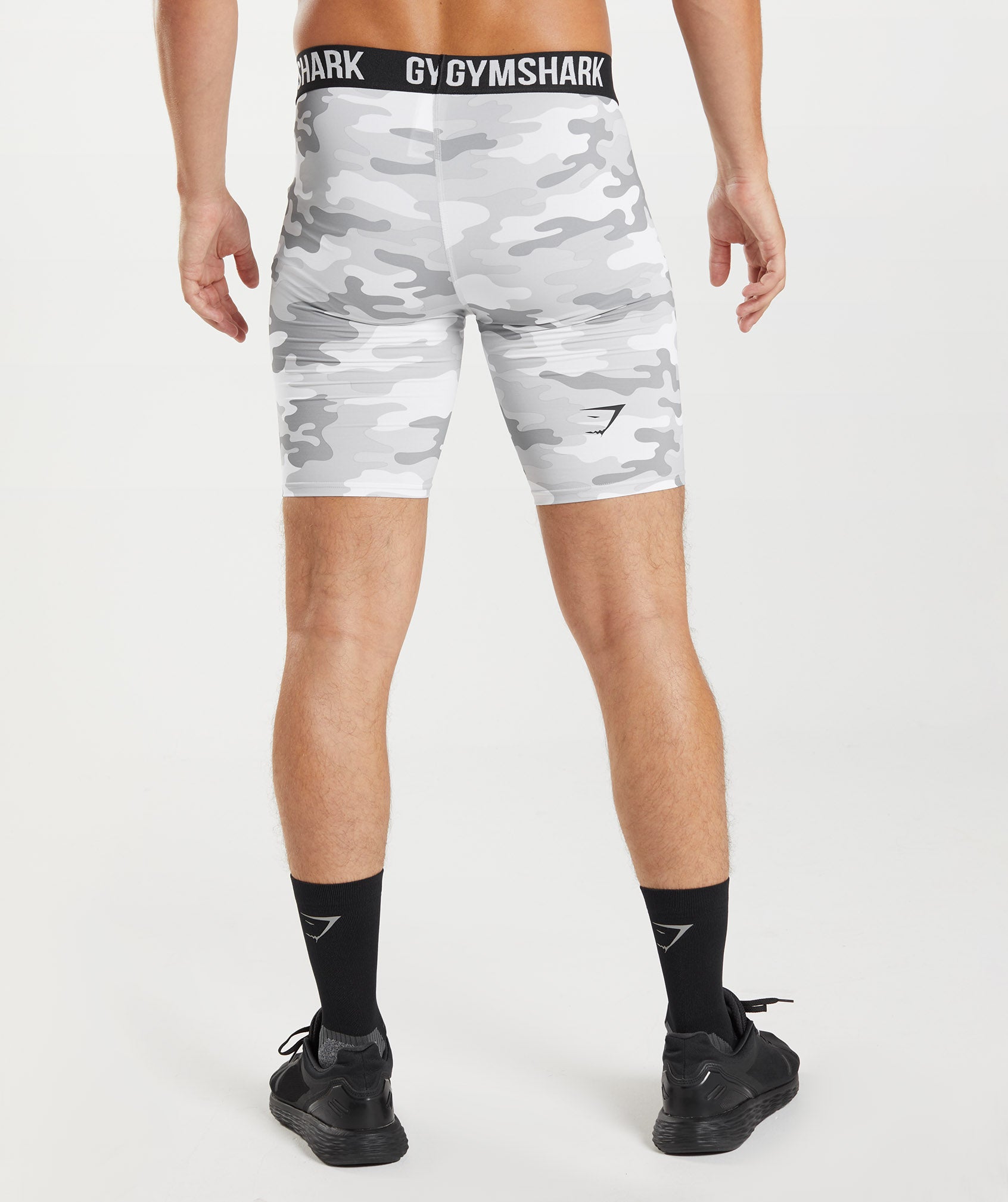 Element Baselayer Shorts in  Light Grey Print - view 2