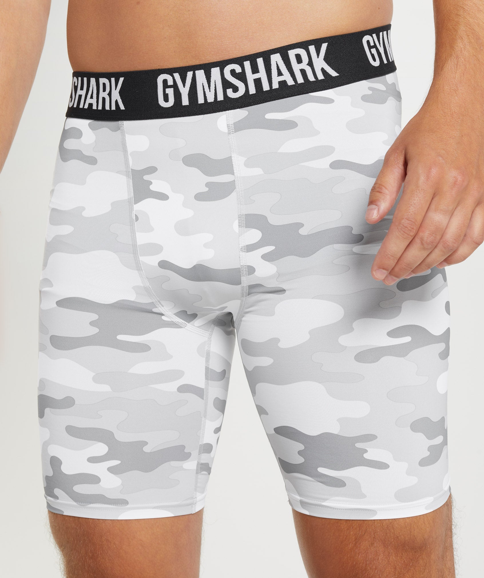 Element Baselayer Shorts in  Light Grey Print - view 3