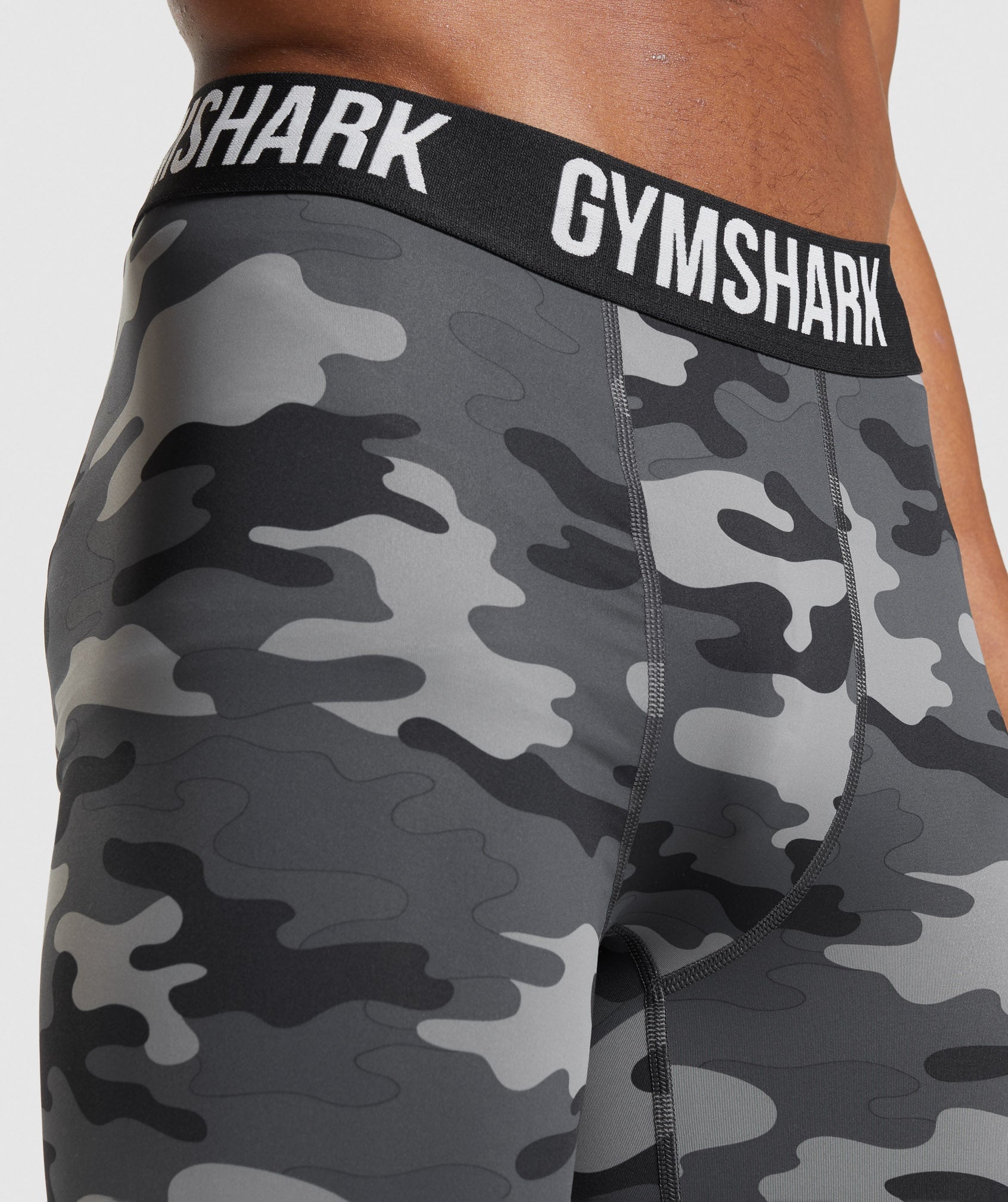 Gym Shark Sklep Online - Legginsy Męskie Gymshark Element Baselayer Bordowe