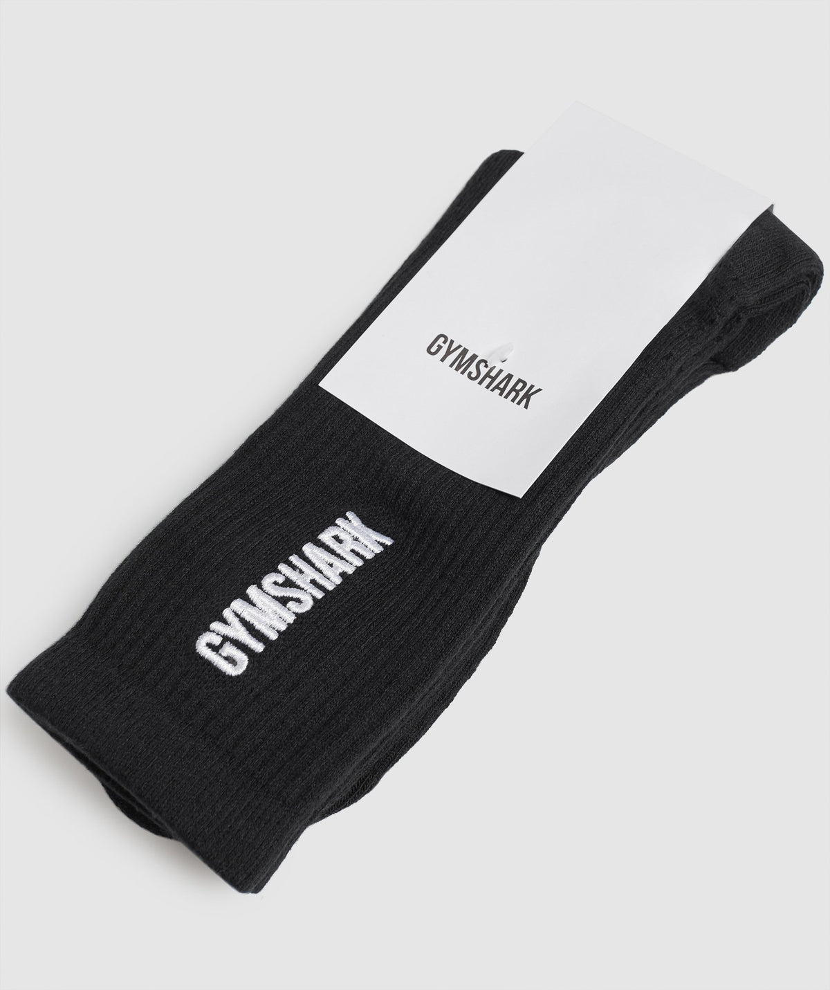 Gymshark Embroidered Logo Crew Socks - Black | Gymshark