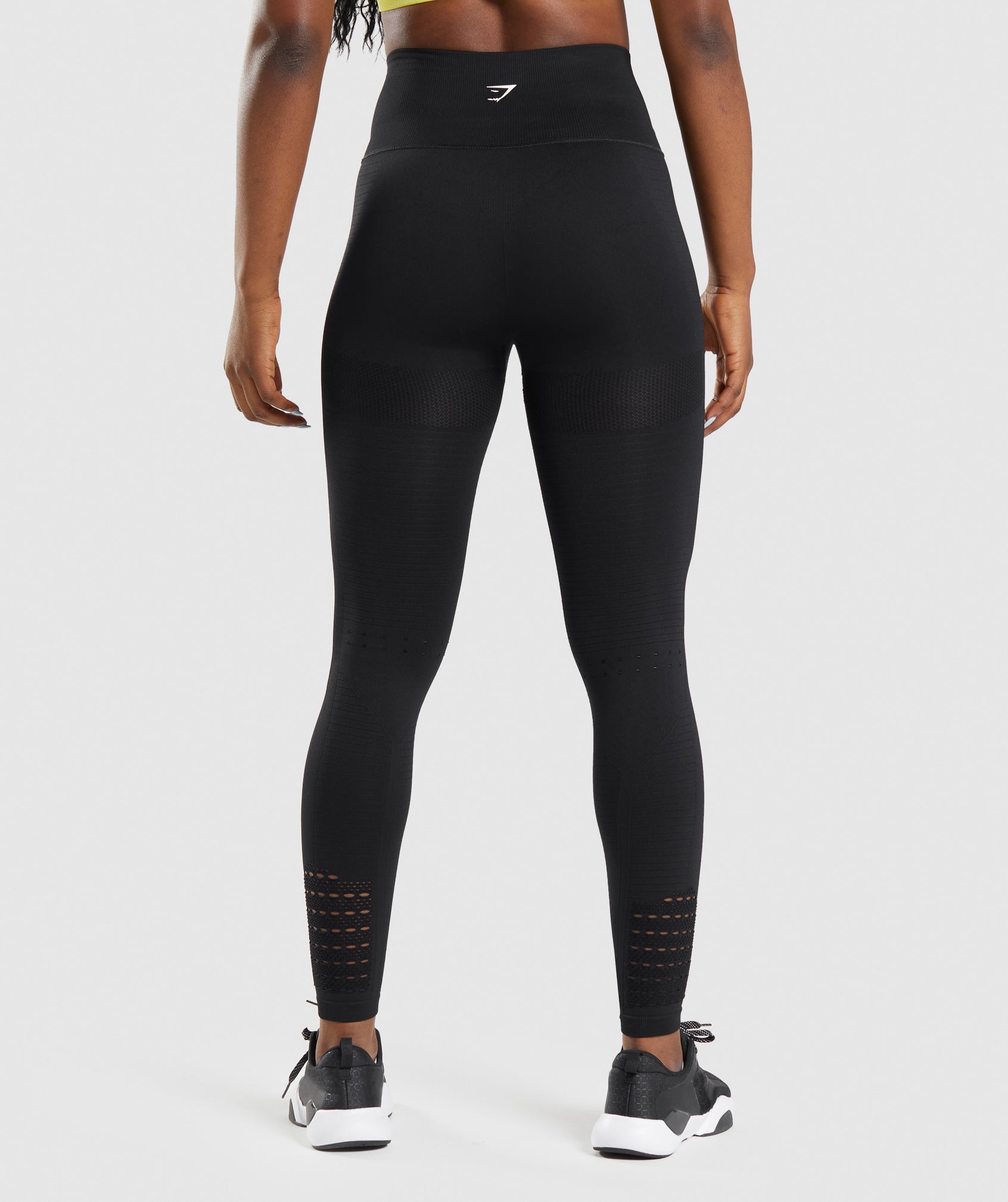 Gymshark, Pants & Jumpsuits, Gymshark Black Energy Seamless Cropped  Leggings