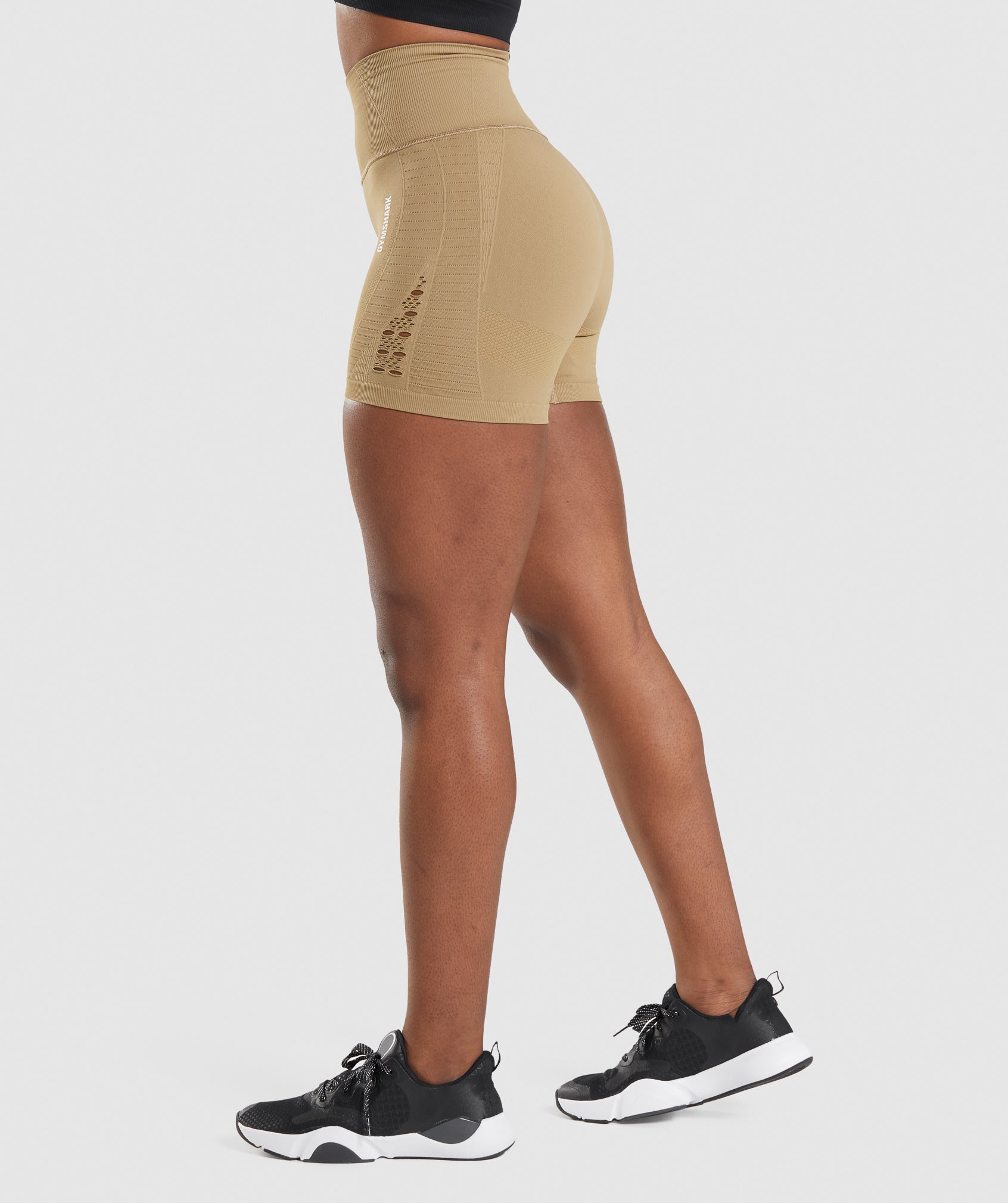 Energy Seamless Shorts in Biscotti Brown - view 3