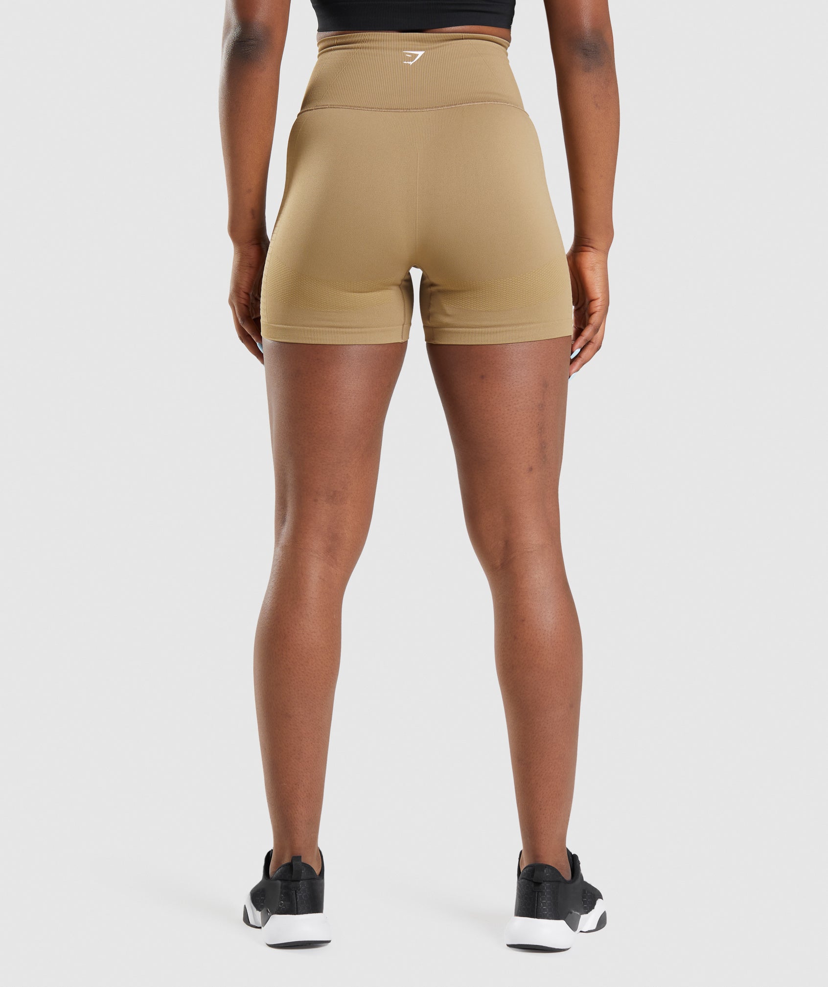 Energy Seamless Shorts in Biscotti Brown - view 2