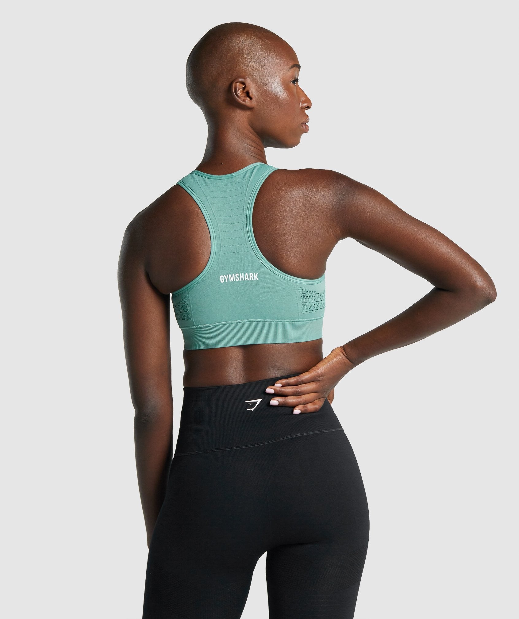 Gymshark V Neck Sports Bra - Kiwi Green