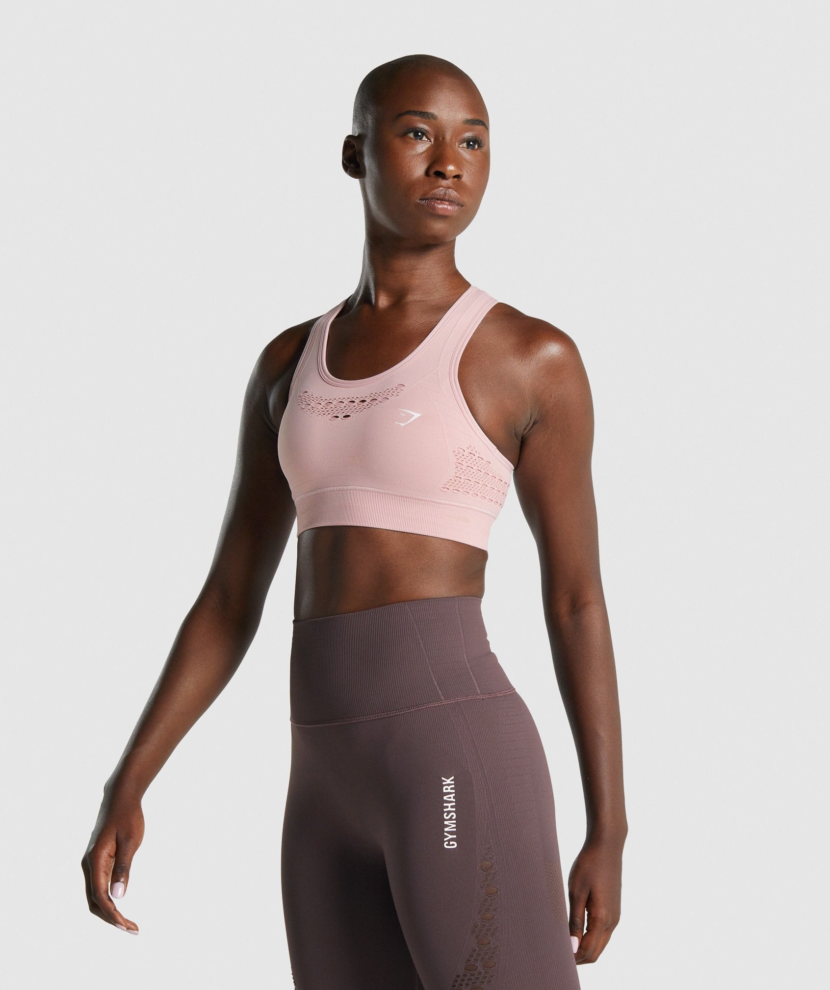 Gymshark ADAPT OMBRE SEAMLESS Padded SPORTS BRA Small Rose Pink
