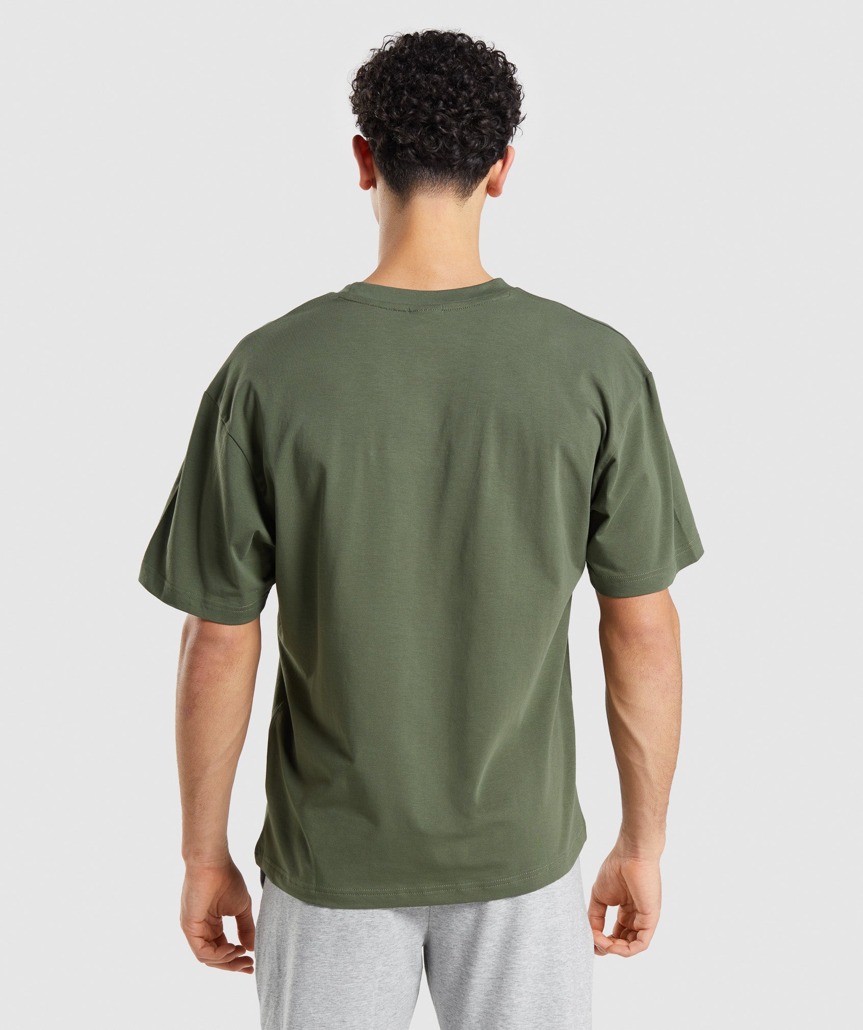 Gymshark Block Oversized T-Shirt - Winter Olive