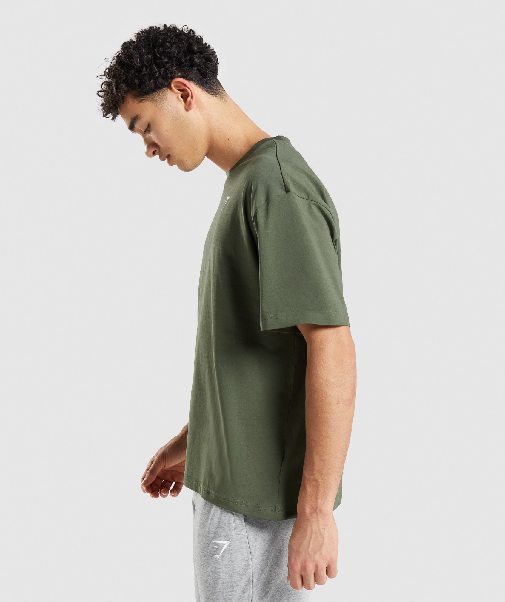 Essential Oversized T-Shirt in Core Olive - view 3