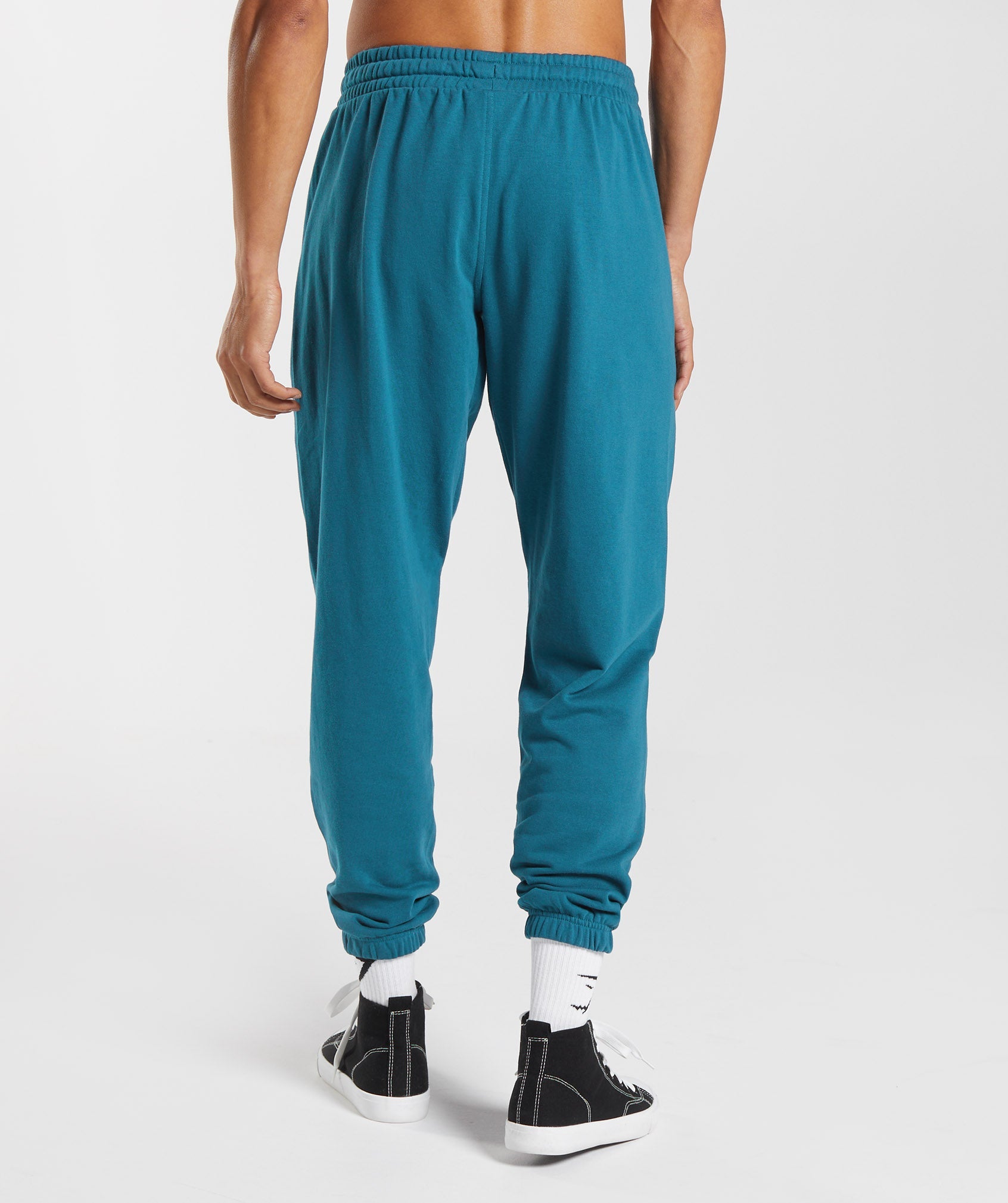 Essential Oversized Joggers in Atlantic Blue - view 2