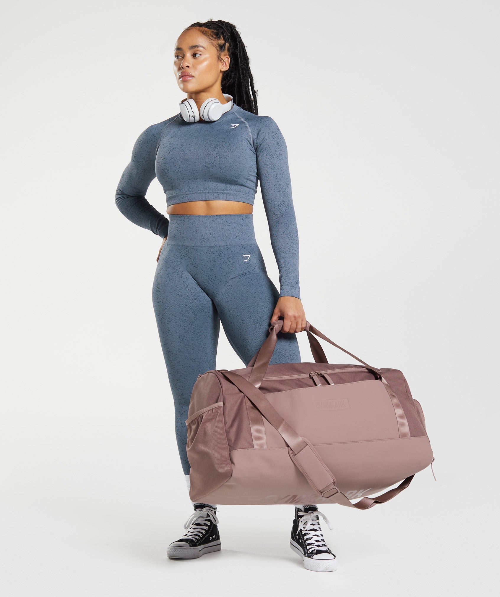 Large Everyday Gym Bag in Dusty Maroon - view 2