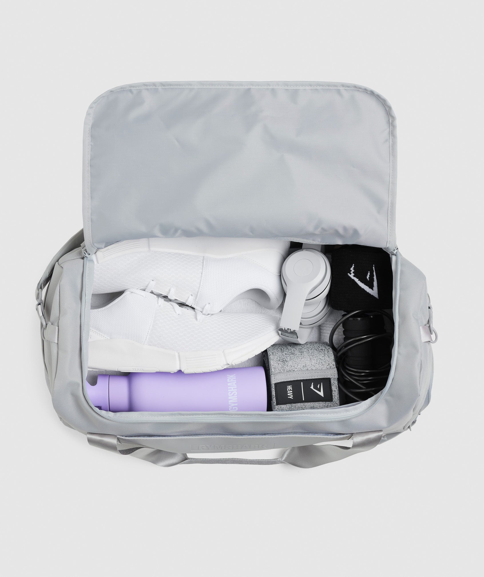 Small Everyday Gym Bag in Light Grey - view 2