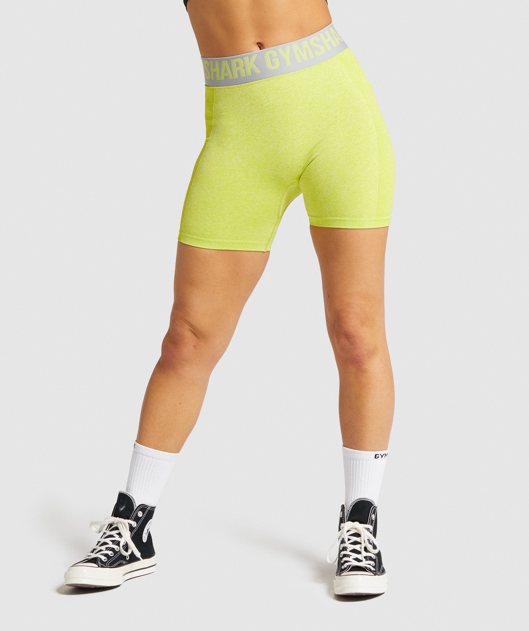 Flex Shorts in Lime Marl/Light Grey - view 1