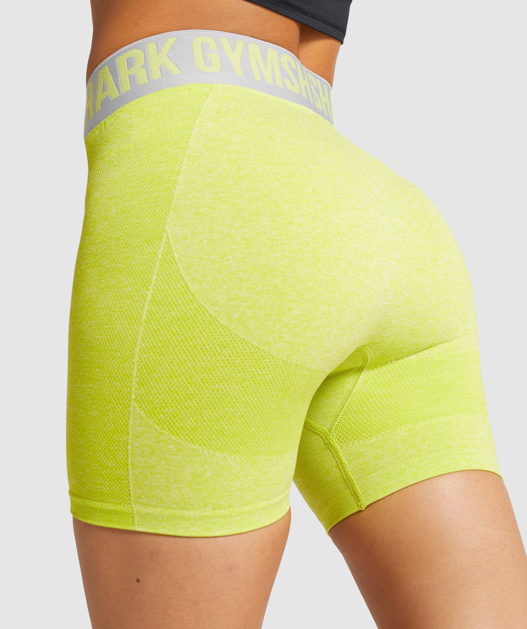 Flex Shorts in Lime Marl/Light Grey - view 7