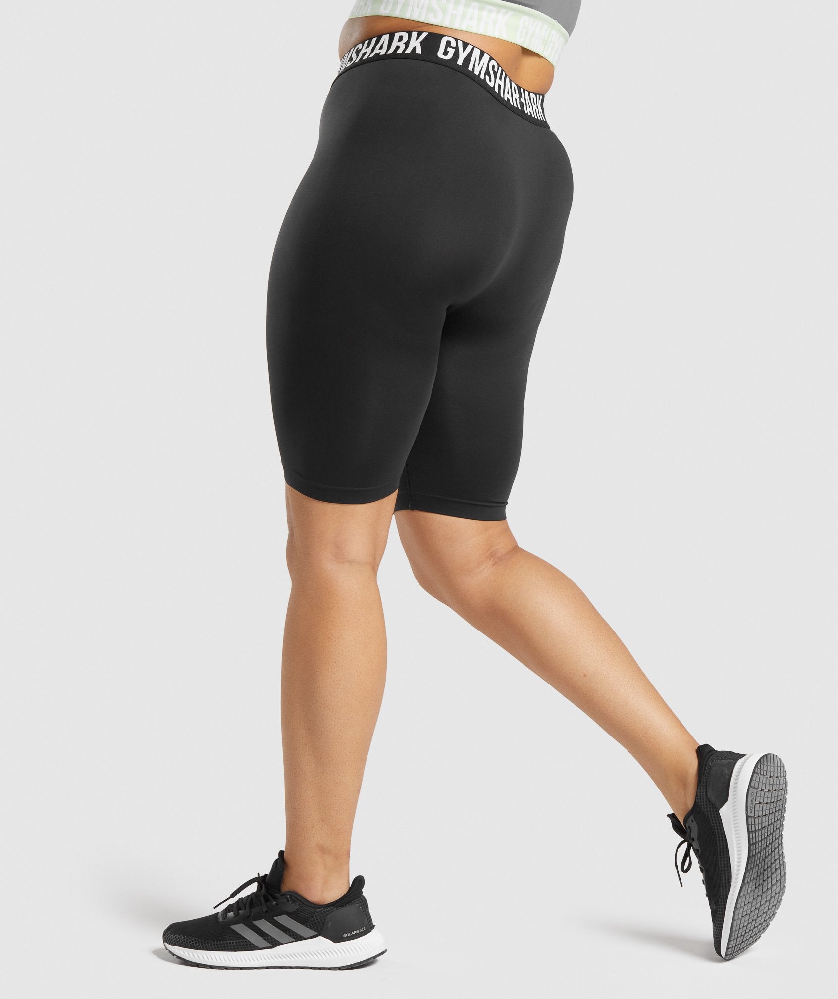 Fit Seamless Cycling Shorts in Black - view 3