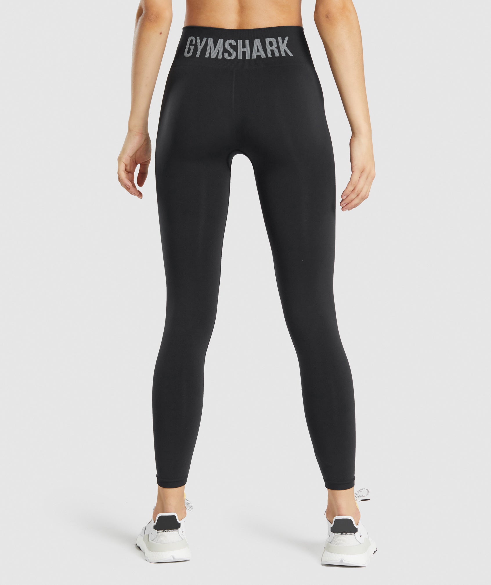 Fit Seamless Mid Rise Leggings in Black - view 2