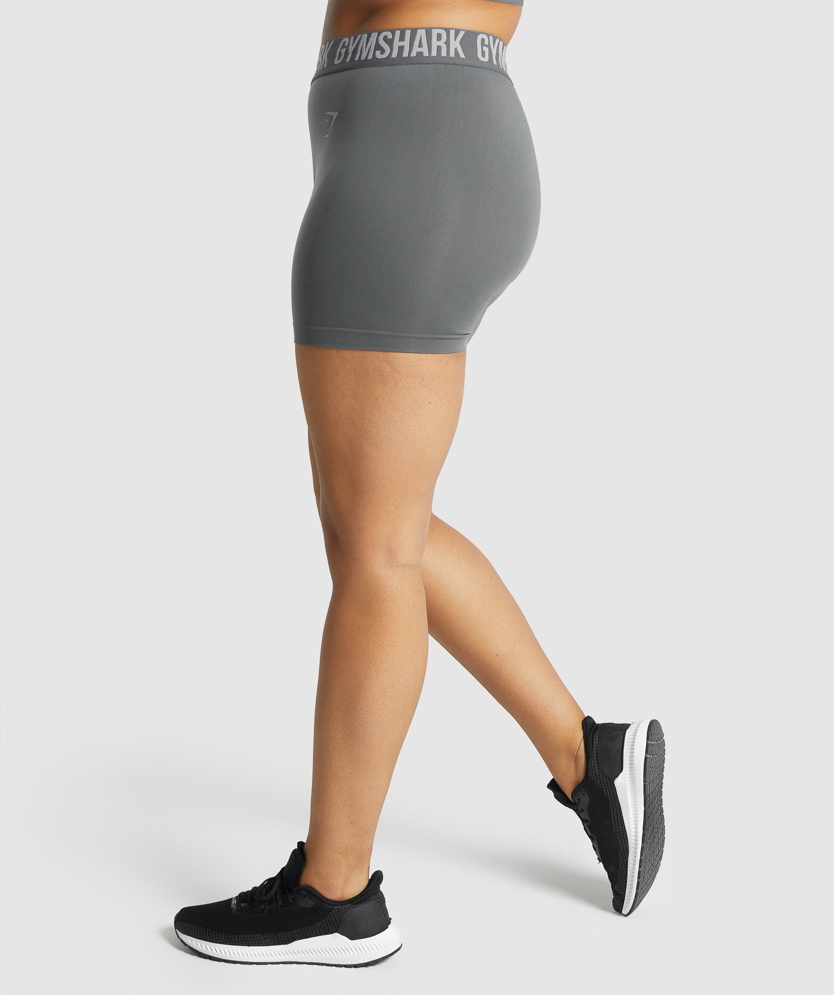 Fit Seamless Shorts in Charcoal - view 3