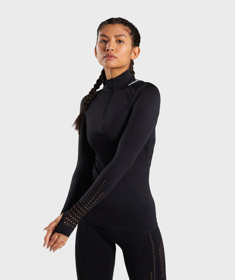 zip up running top