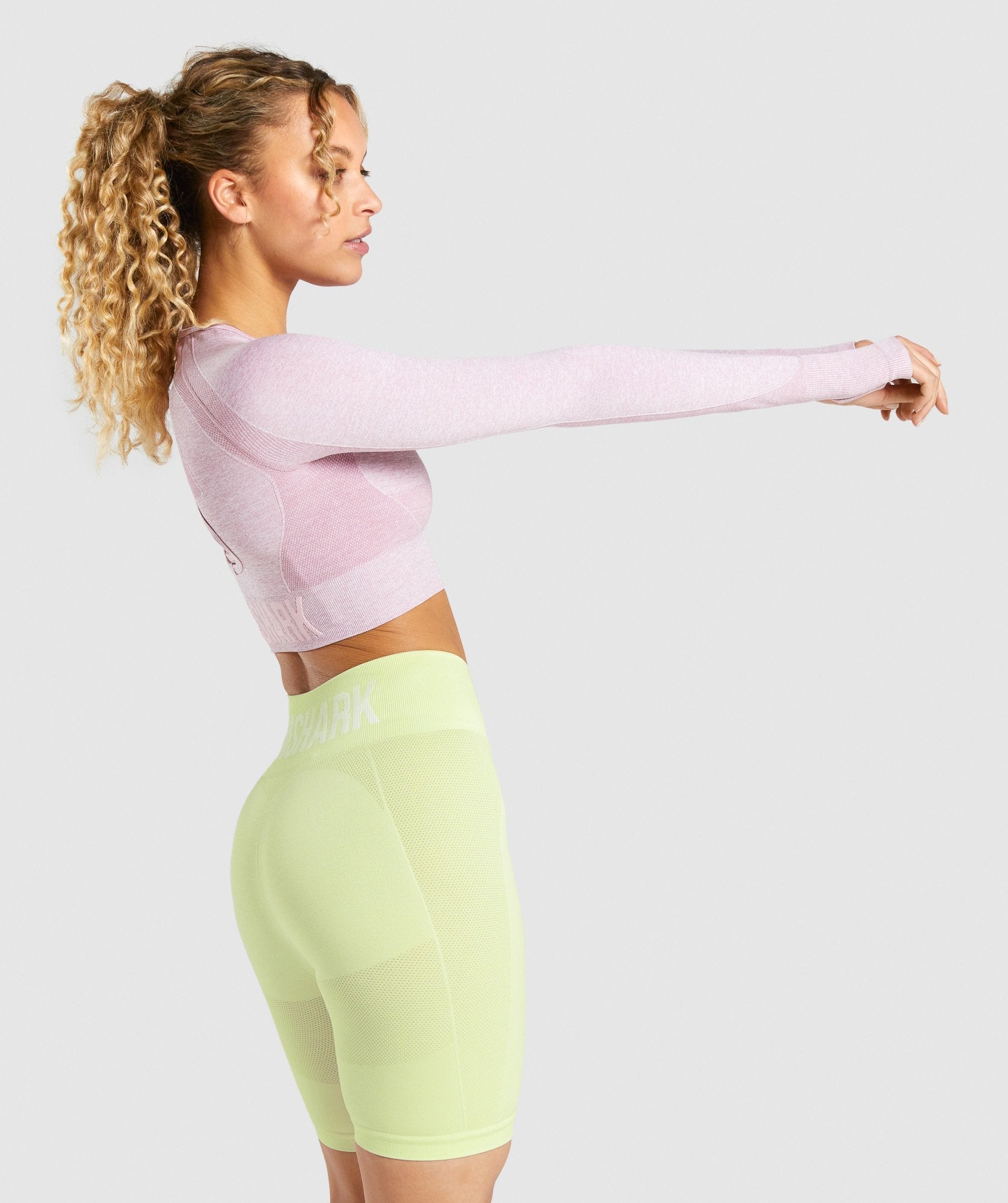 Gymshark Flex Long Sleeve Crop Top Purple Size L - $22 (45% Off Retail) -  From Francis