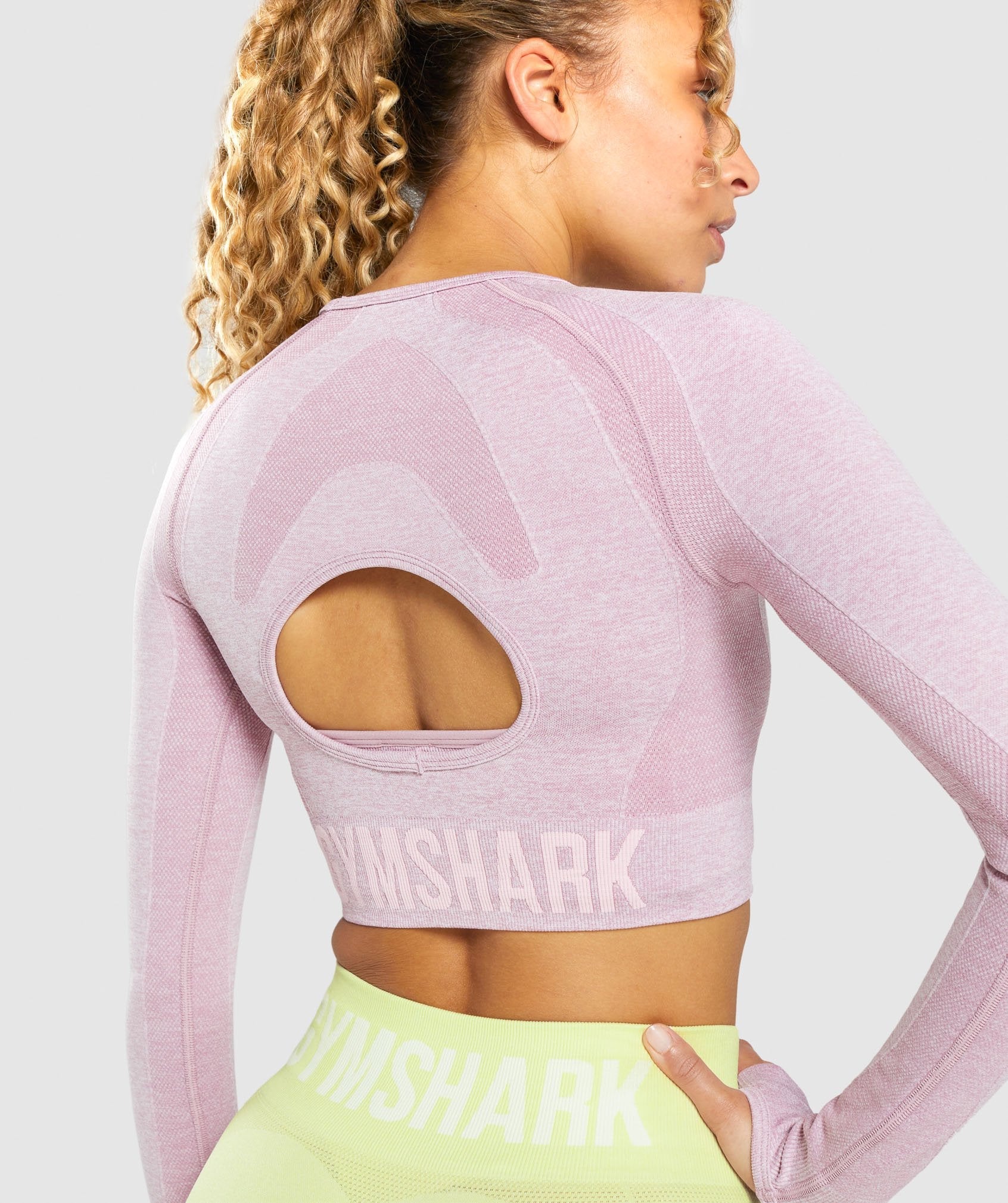 Gymshark, Tops, Gymshark Flex Sports Long Sleeve Crop Top Size Small In  Pinkpurple