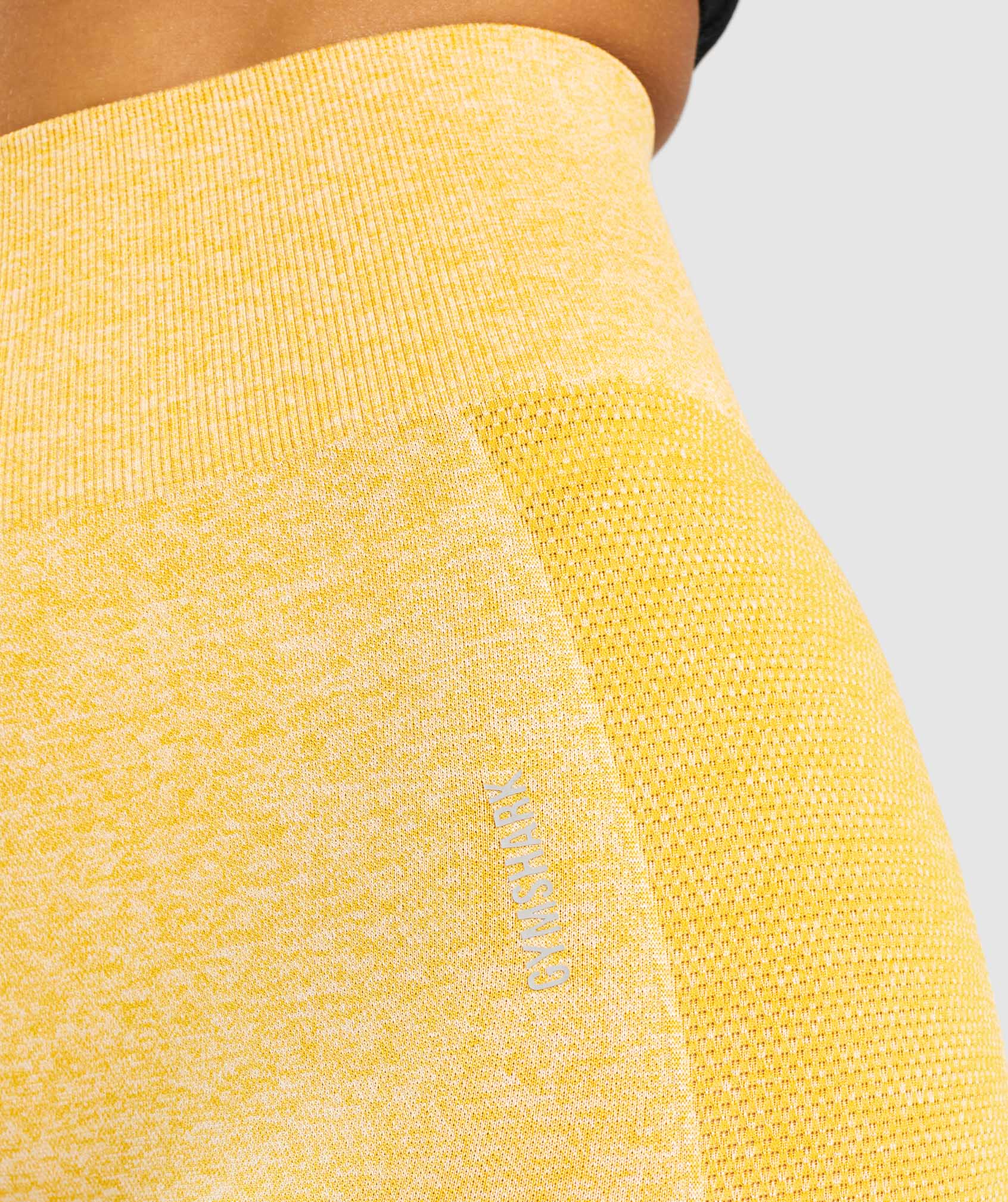 Flex High Waisted Leggings in Yellow Marl - view 6