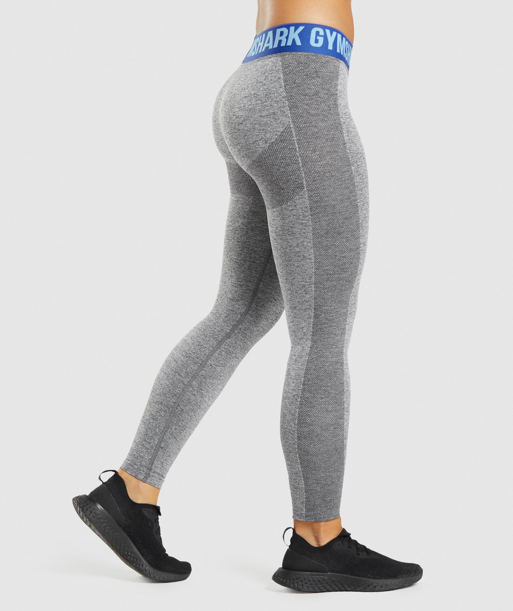 Gym Shark XS Women's Flex Leggings Pants Tights Turquoise Gray