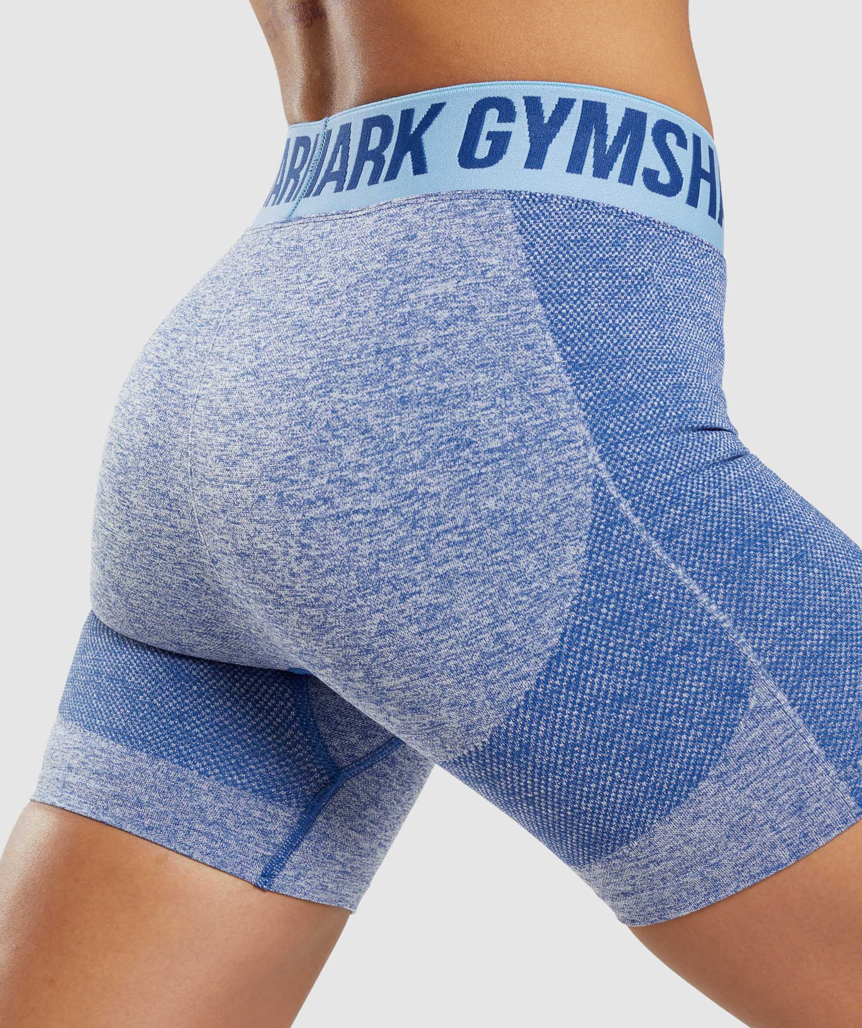 Gymshark Flex Cycling Shorts - Charcoal Marl/Pink