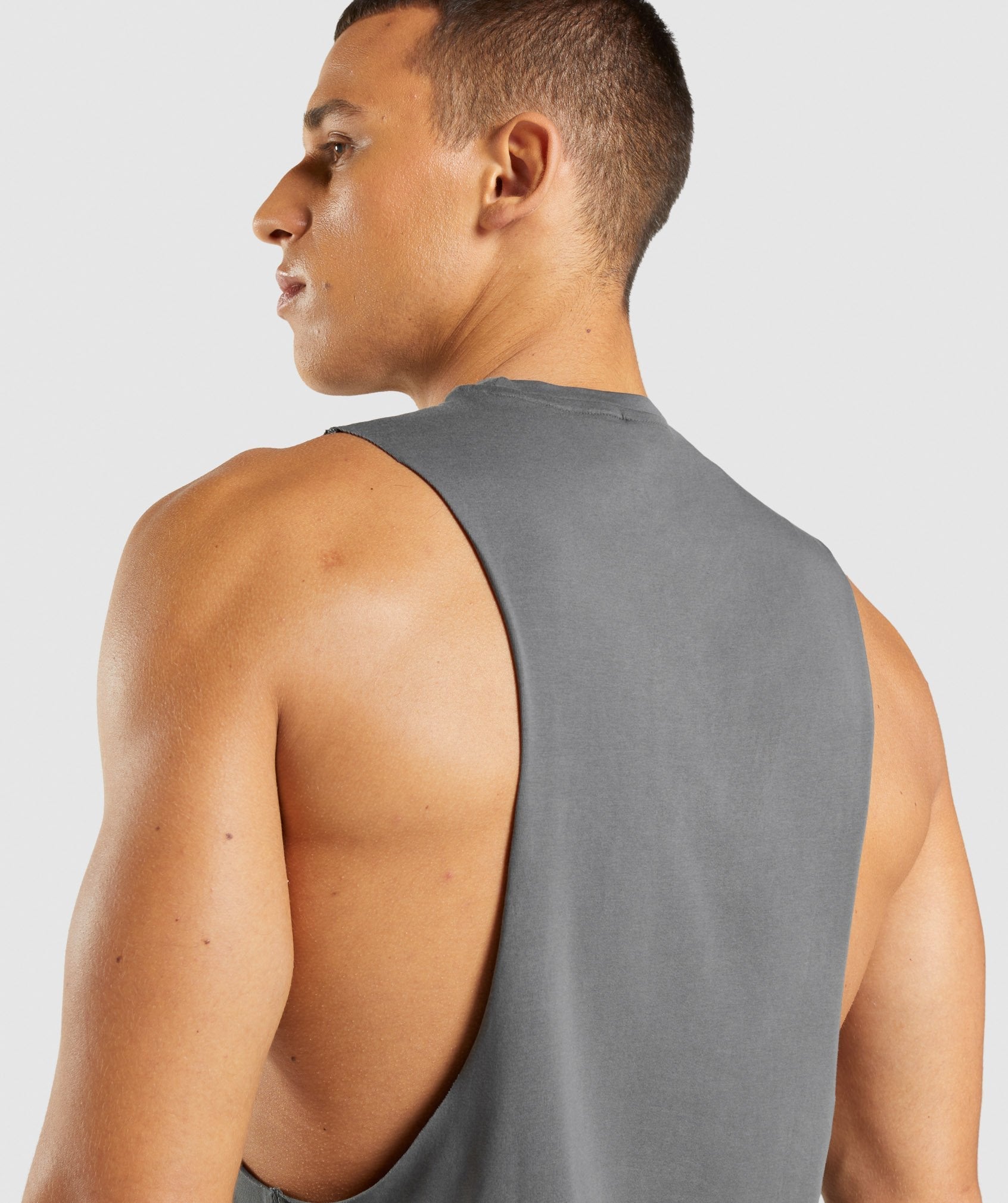 Central Drop Arm Tank in Charcoal - view 6