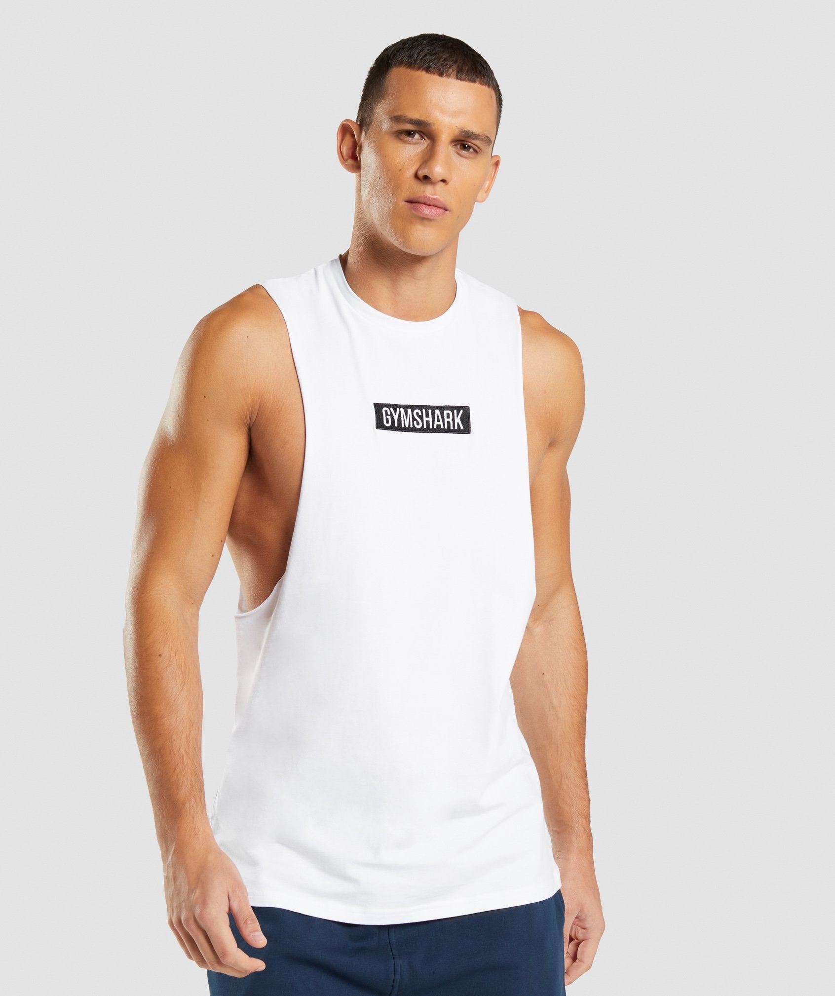 Central Drop Arm Tank in White - view 1